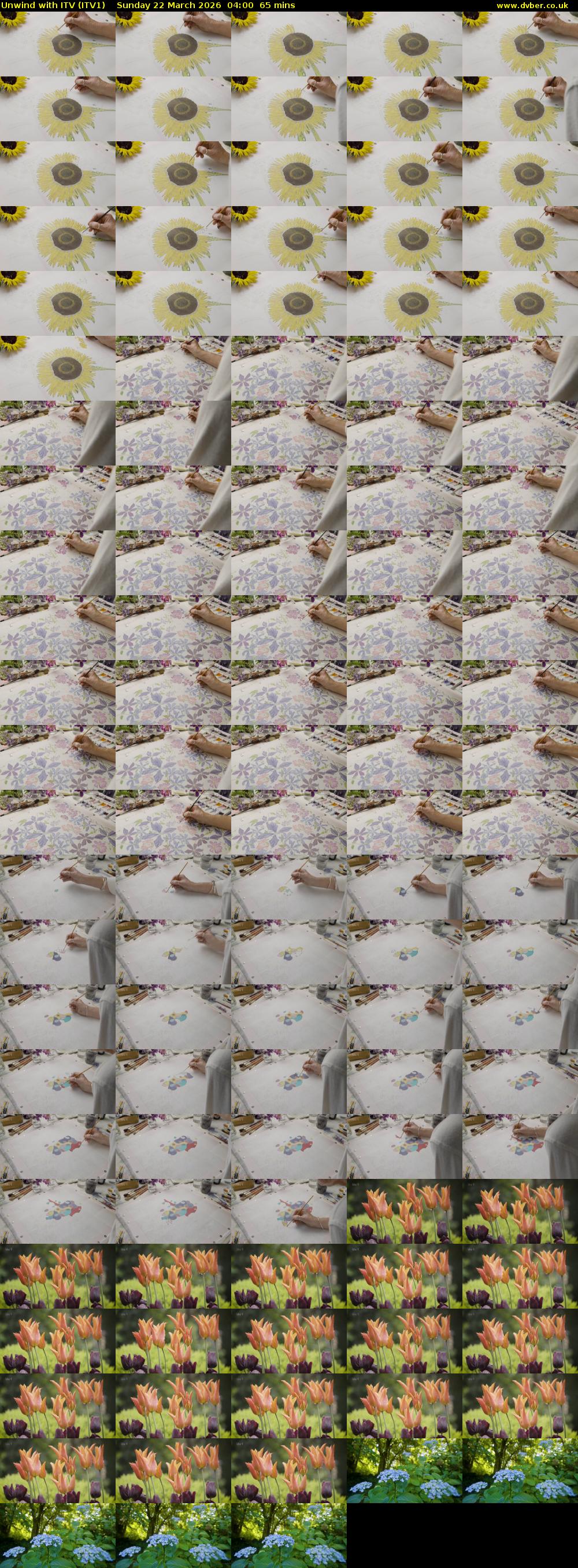 Unwind With ITV (ITV1) Sunday 22 March 2026 04:00 - 05:05