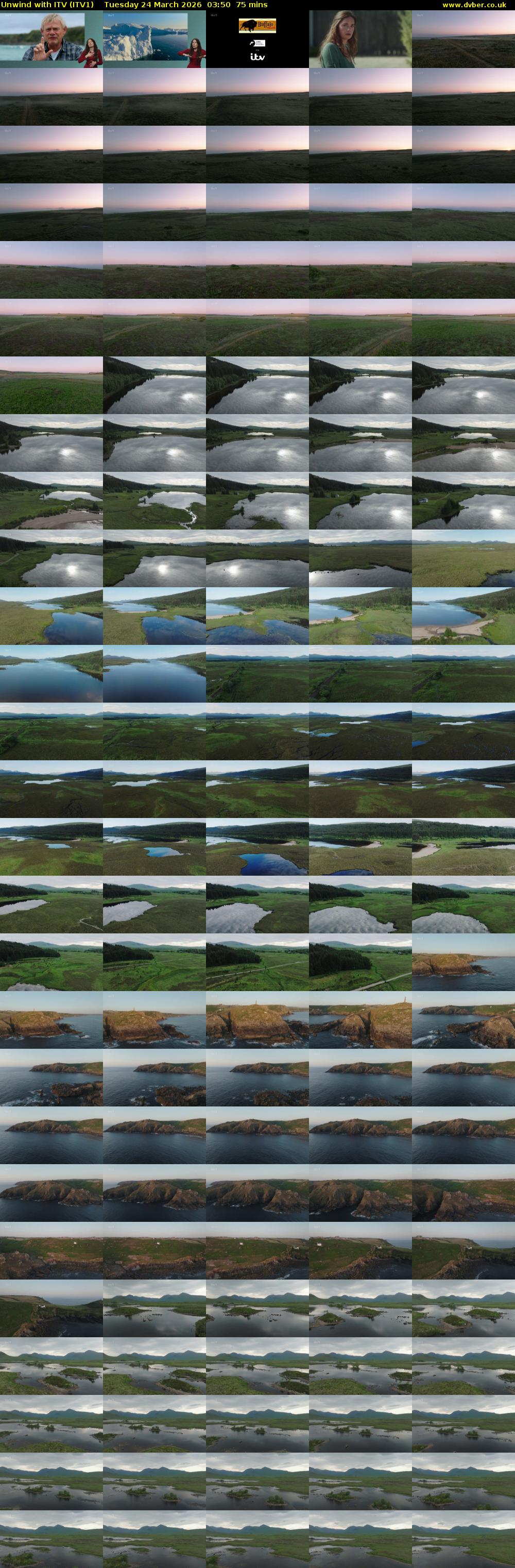 Unwind With ITV (ITV1) Tuesday 24 March 2026 03:50 - 05:05