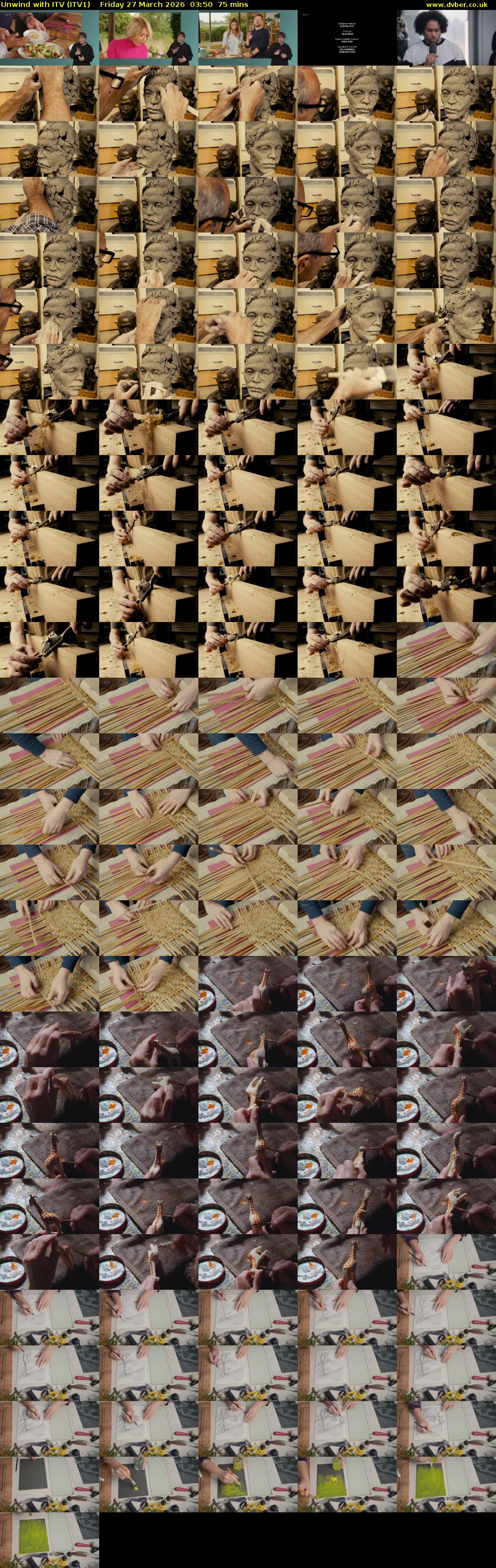 Unwind With ITV (ITV1) Friday 27 March 2026 03:50 - 05:05