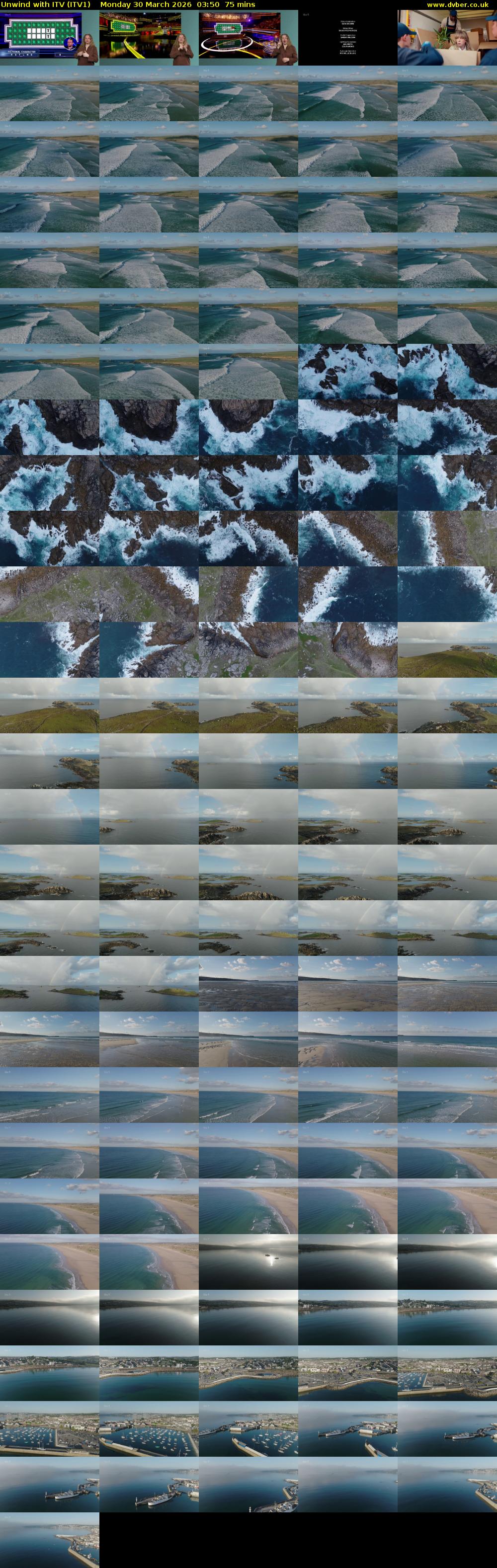 Unwind With ITV (ITV1) Monday 30 March 2026 03:50 - 05:05