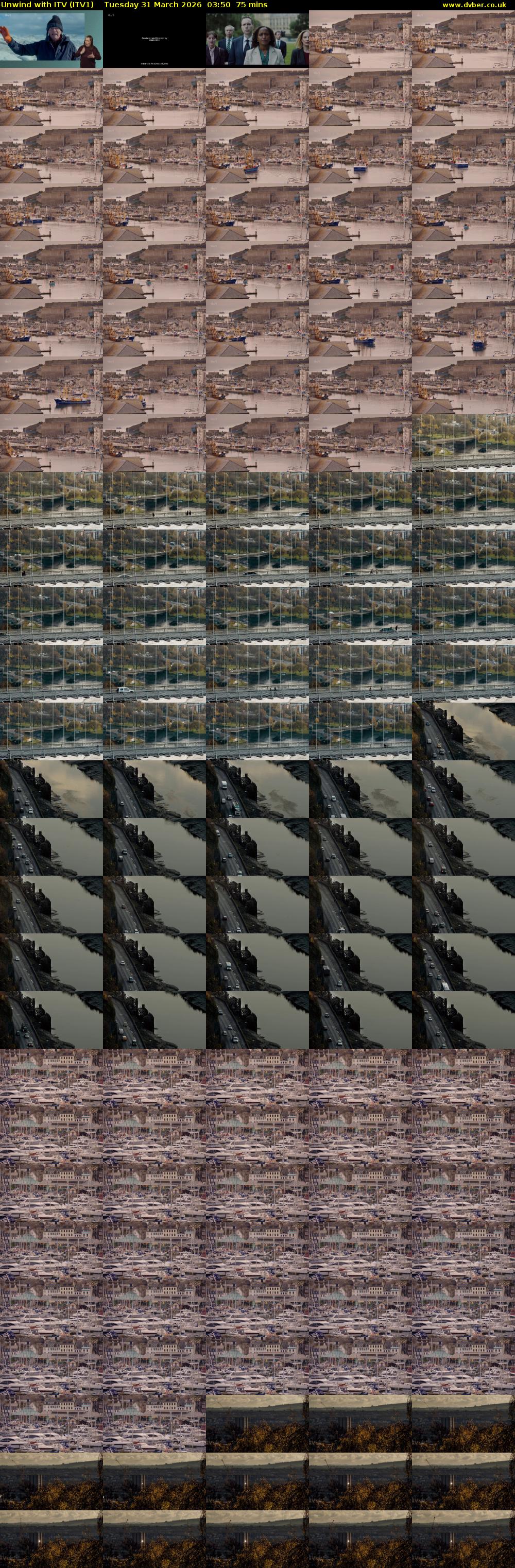 Unwind With ITV (ITV1) Tuesday 31 March 2026 03:50 - 05:05