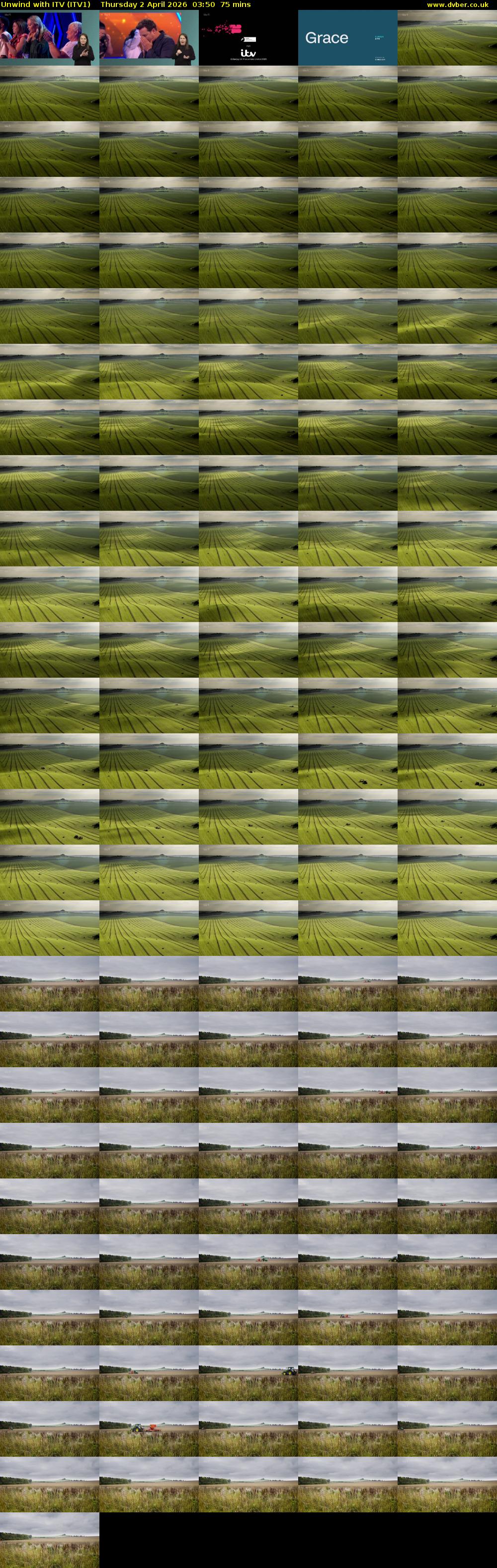 Unwind With ITV (ITV1) Thursday 2 April 2026 03:50 - 05:05