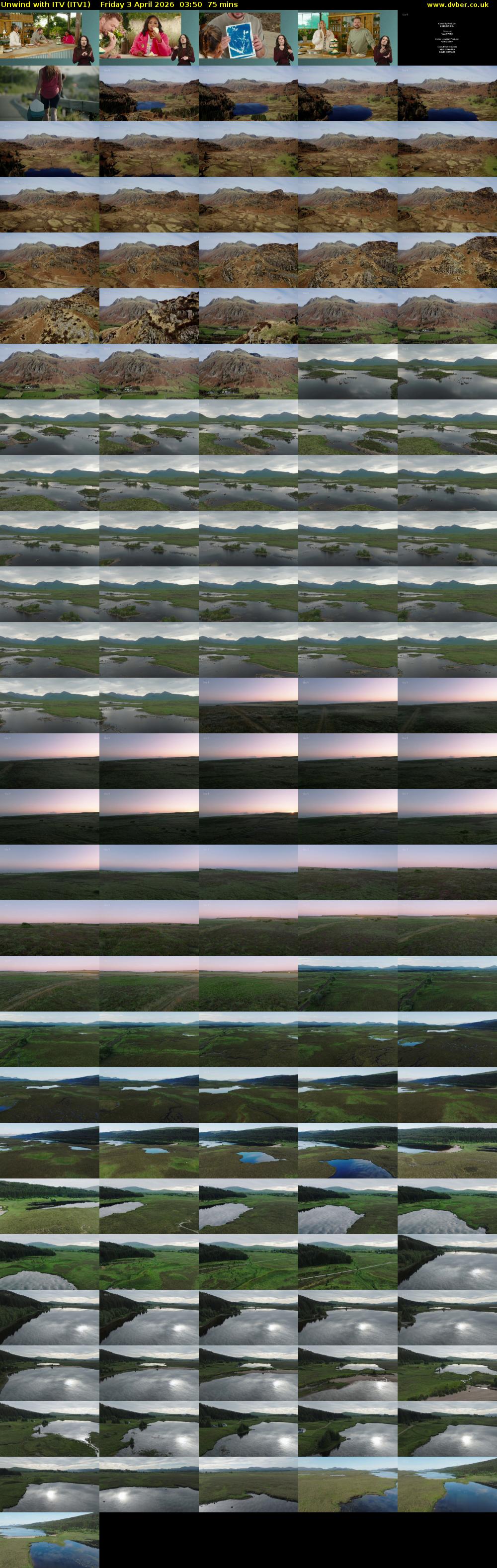 Unwind With ITV (ITV1) Friday 3 April 2026 03:50 - 05:05