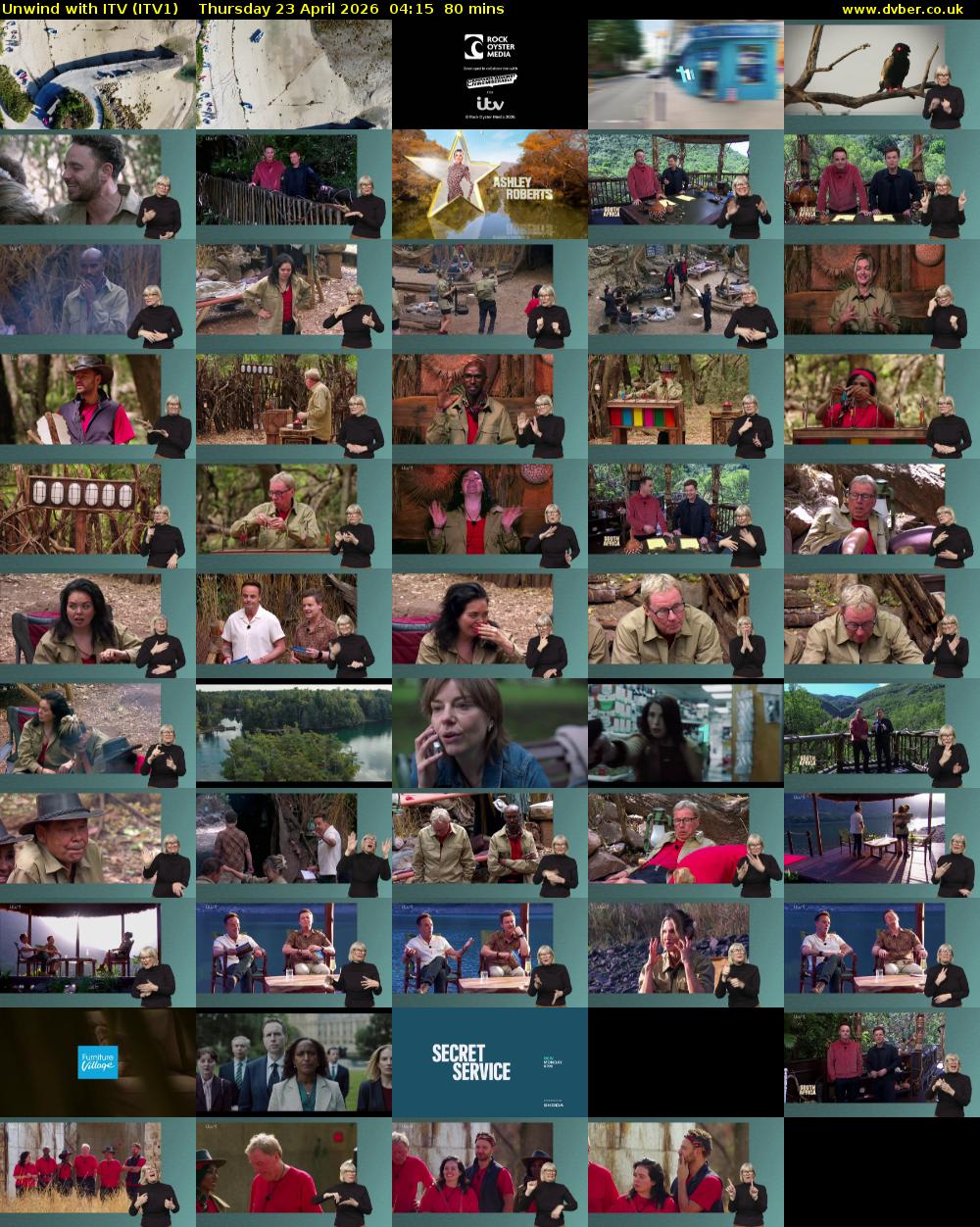 Unwind With ITV (ITV1) Thursday 23 April 2026 04:15 - 05:35