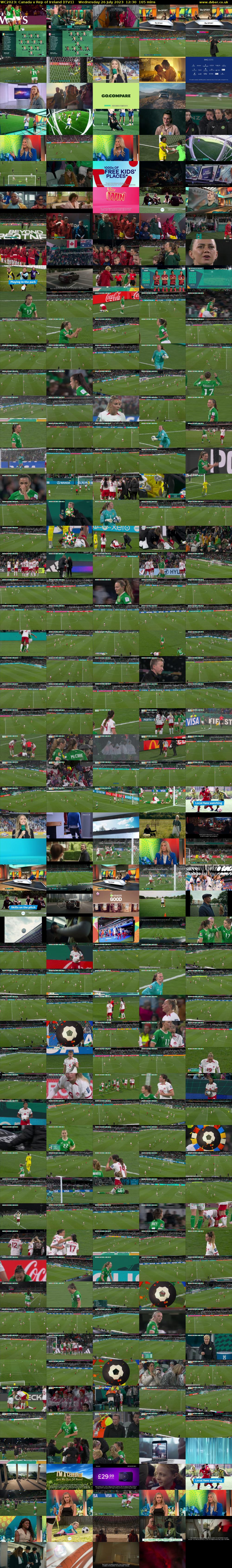 WC2023: Canada v Rep of Ireland (ITV1) Wednesday 26 July 2023 12:30 - 15:15