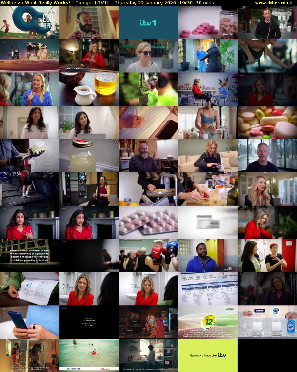 Wellness: What Really Works? - Tonight (ITV1) Thursday 22 January 2026 19:30 - 20:00