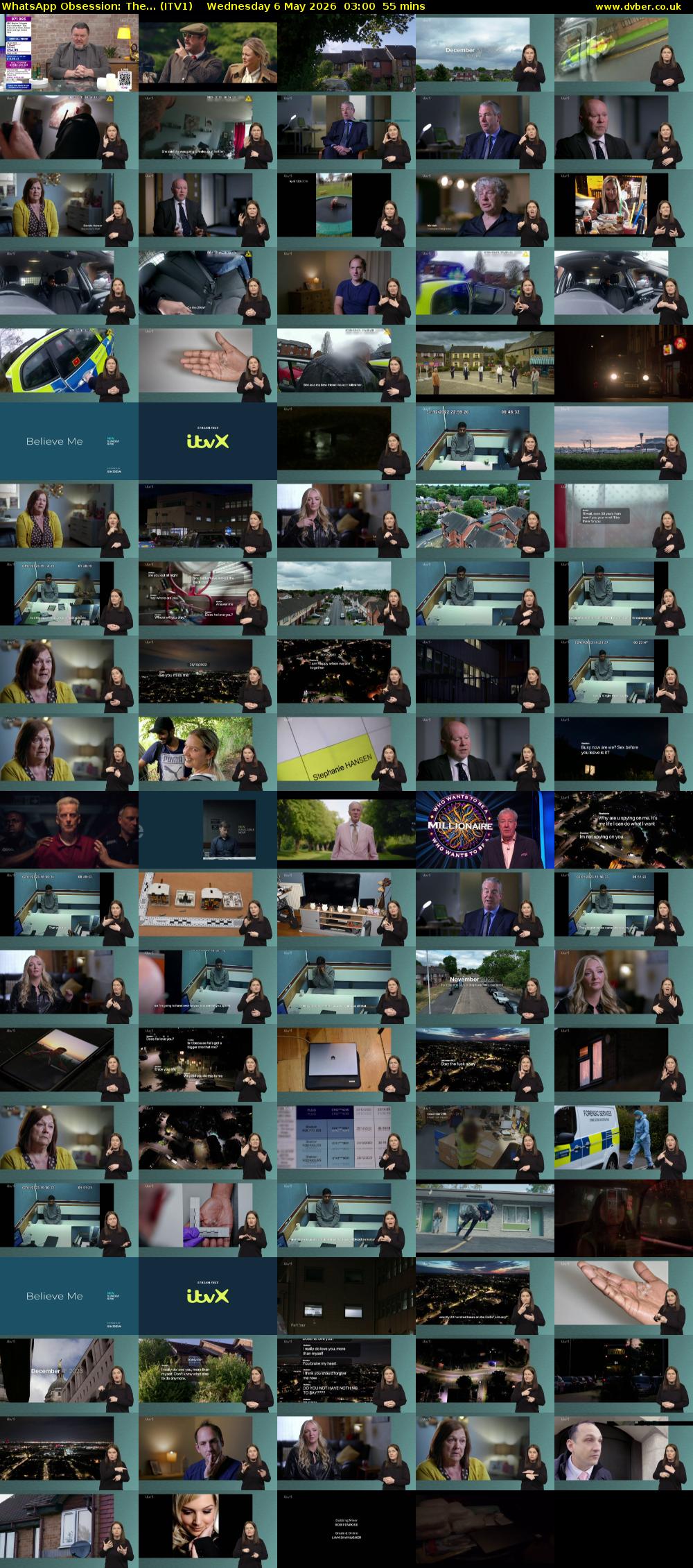 WhatsApp Obsession: The... (ITV1) Wednesday 6 May 2026 03:00 - 03:55
