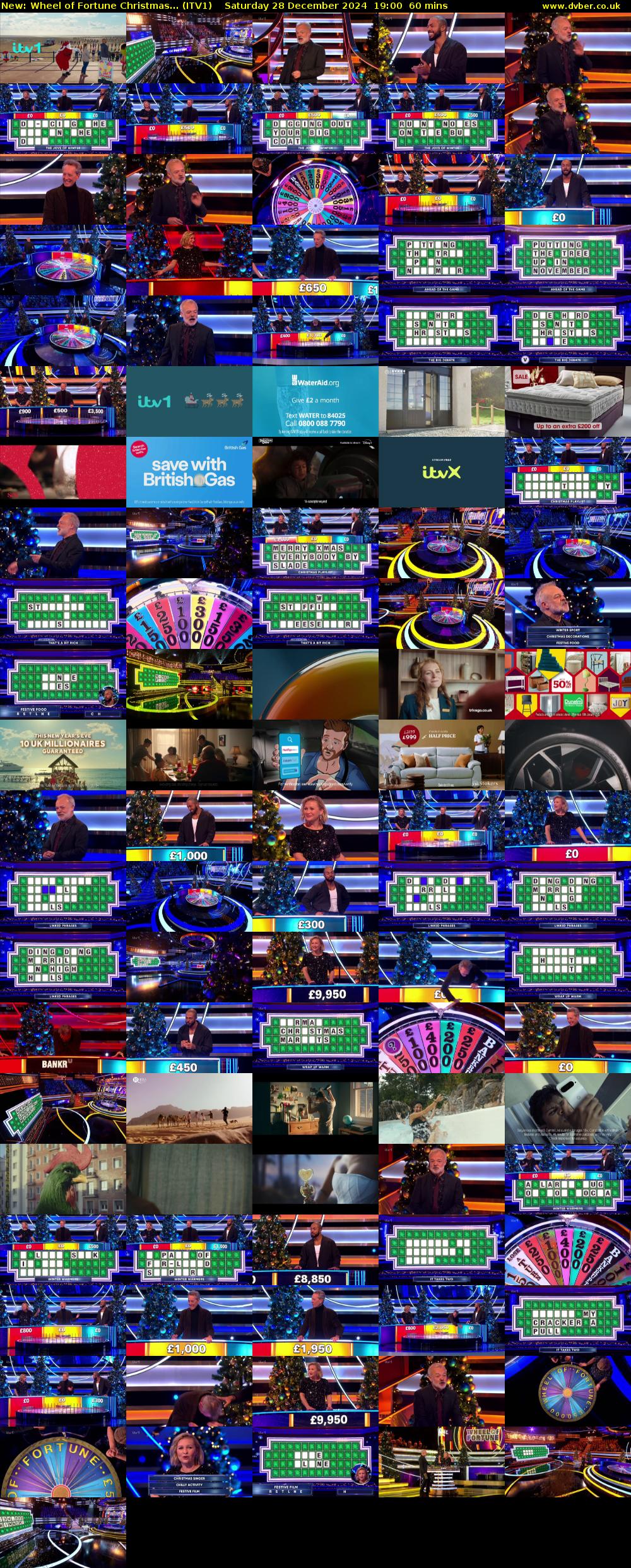 Wheel of Fortune Christmas... (ITV1) Saturday 28 December 2024 19:00 - 20:00