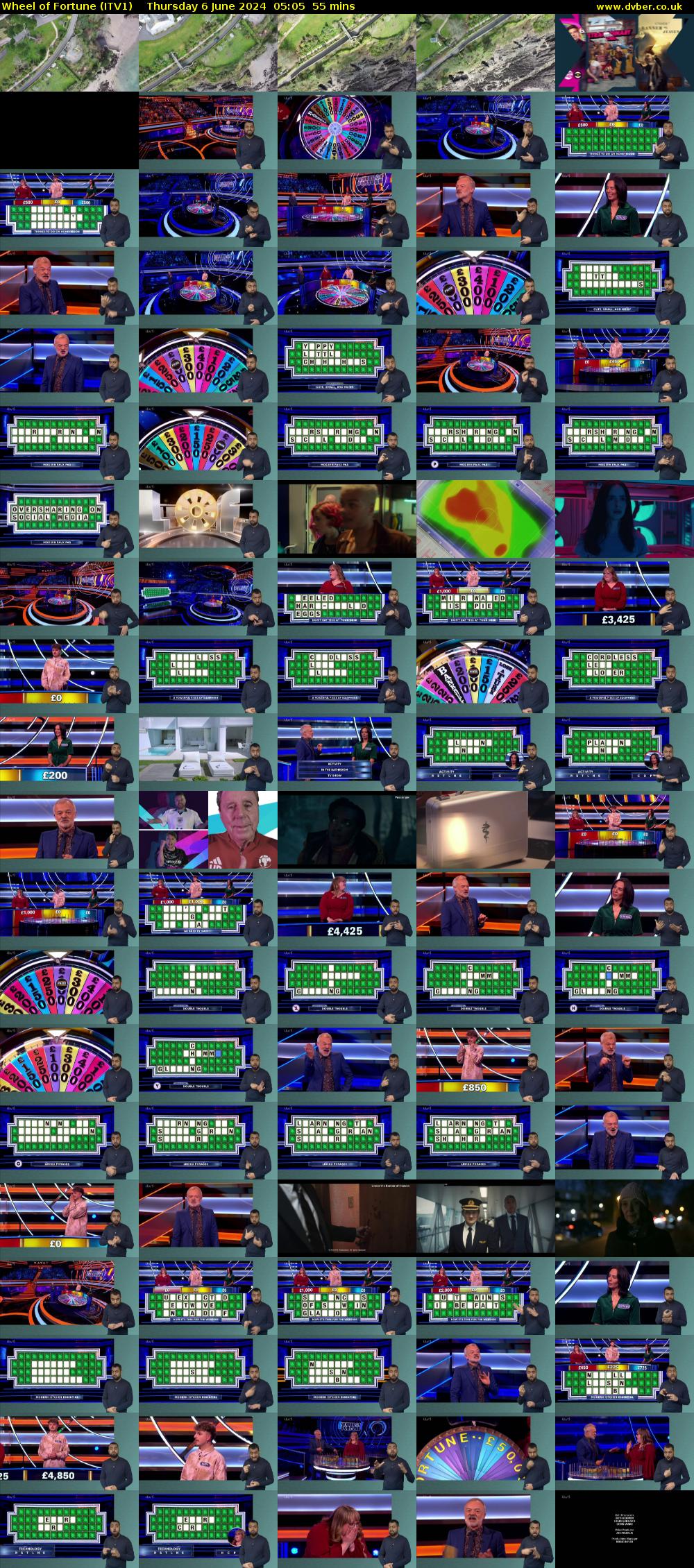 Wheel of Fortune (ITV1) Thursday 6 June 2024 05:05 - 06:00