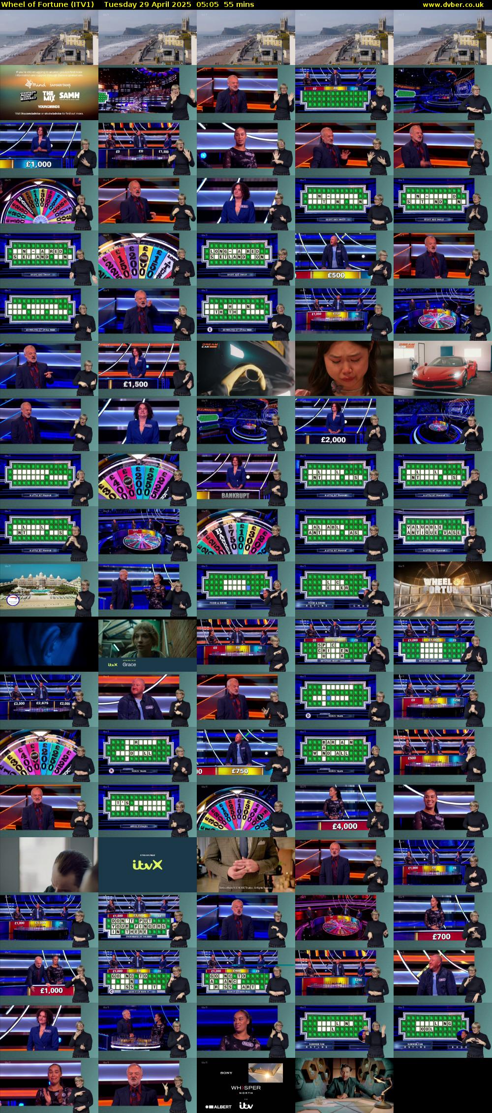 Wheel of Fortune (ITV1) Tuesday 29 April 2025 05:05 - 06:00
