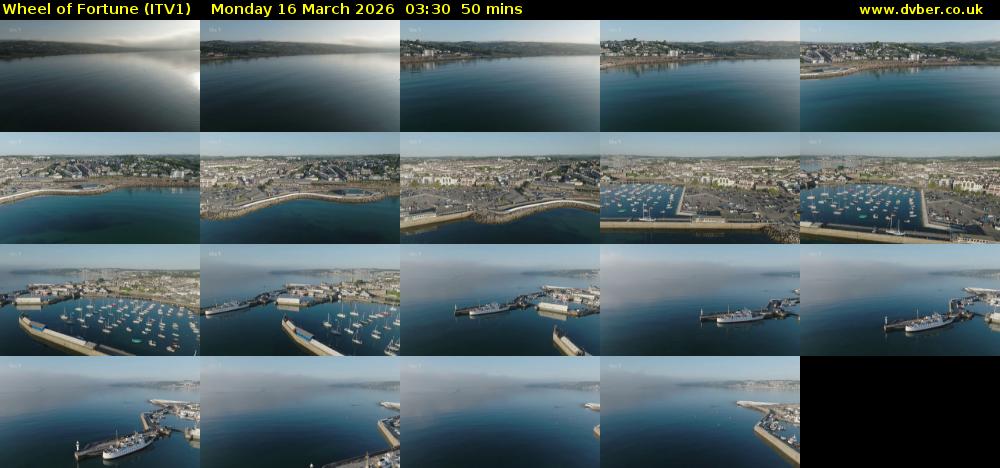 Wheel of Fortune (ITV1) Monday 16 March 2026 03:30 - 04:20