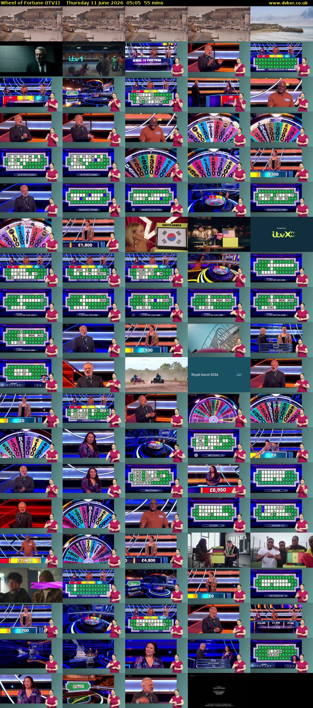Wheel of Fortune (ITV1) Thursday 11 June 2026 05:05 - 06:00