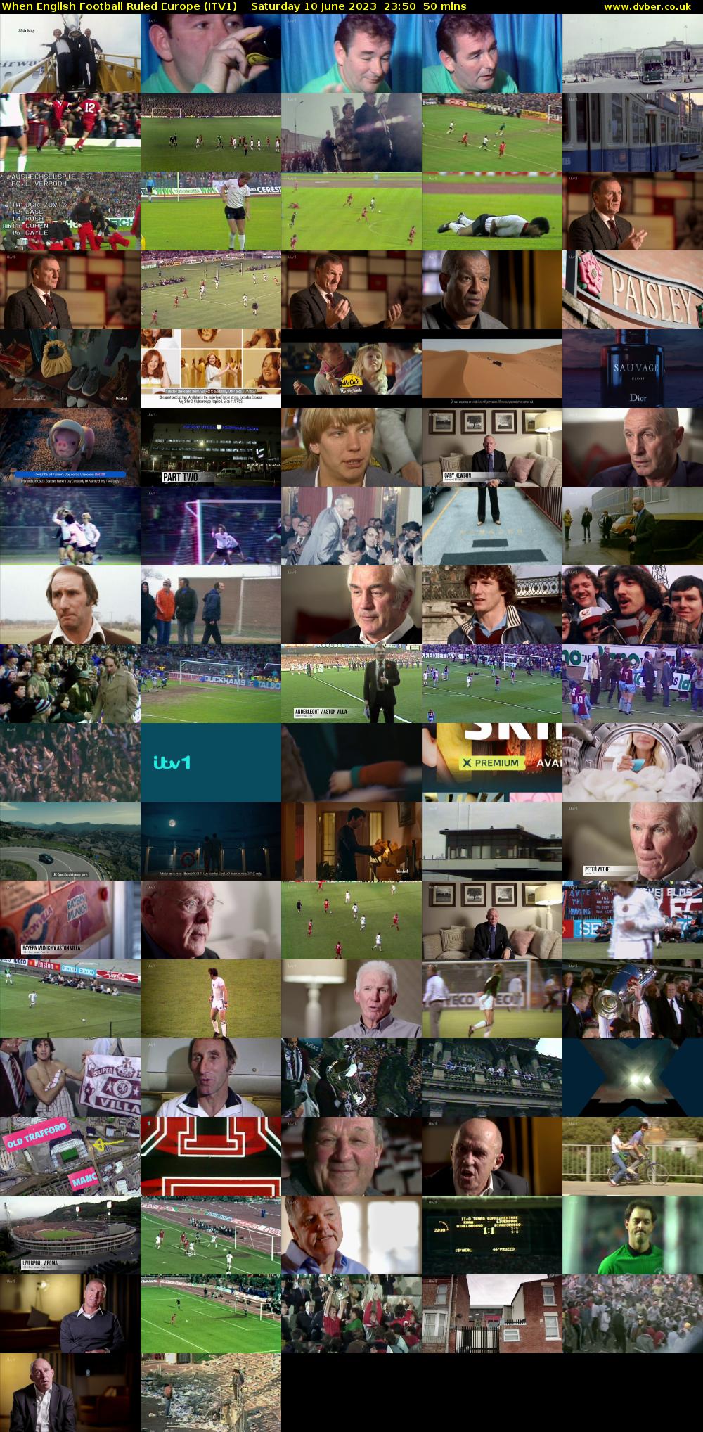 When English Football Ruled Europe (ITV1) Saturday 10 June 2023 23:50 - 00:40