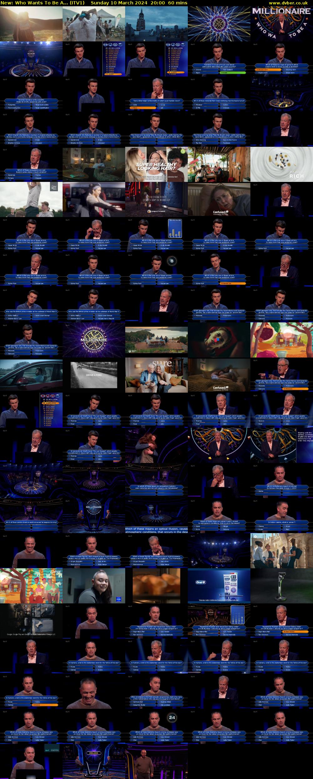 Who Wants To Be A... (ITV1) Sunday 10 March 2024 20:00 - 21:00