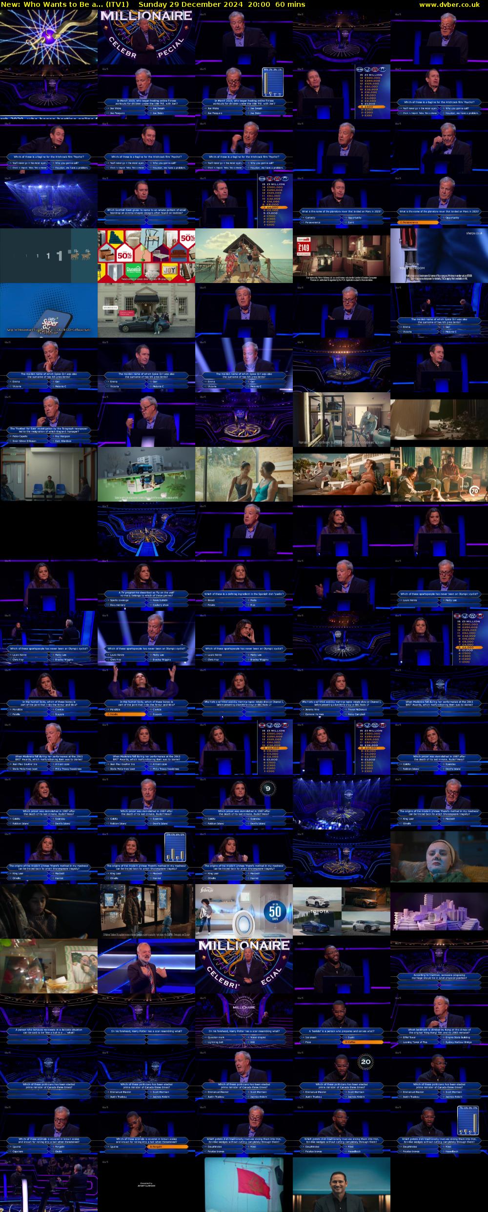Who Wants To Be A... (ITV1) Sunday 29 December 2024 20:00 - 21:00