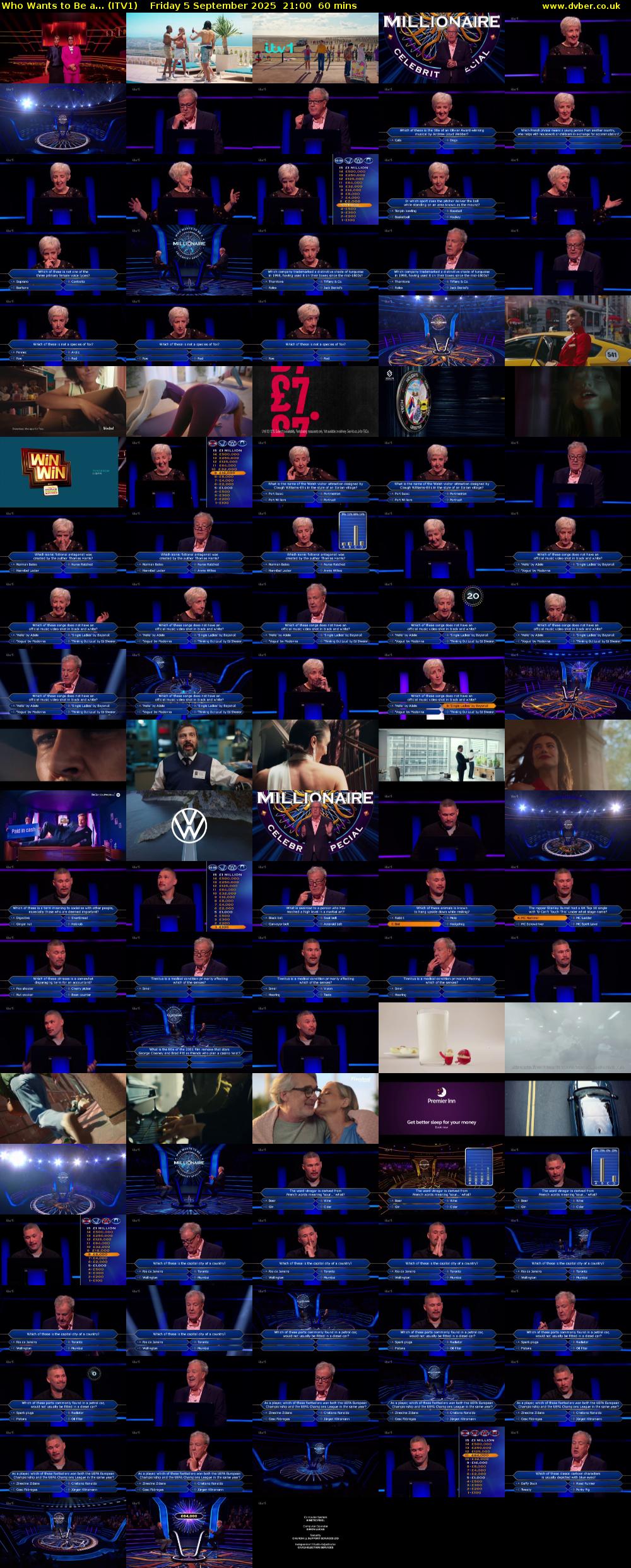 Who Wants To Be A... (ITV1) Friday 5 September 2025 21:00 - 22:00