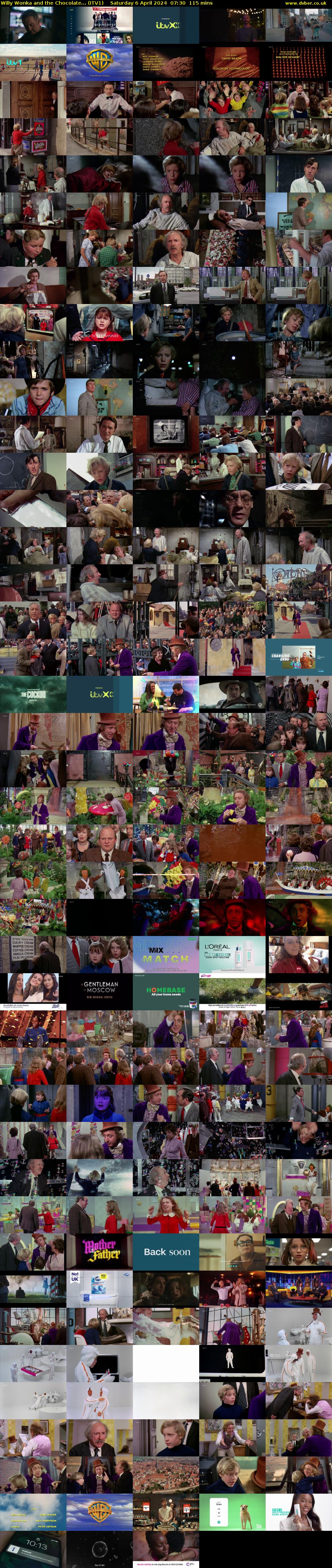 Willy Wonka and the Chocolate... (ITV1) Saturday 6 April 2024 07:30 - 09:25