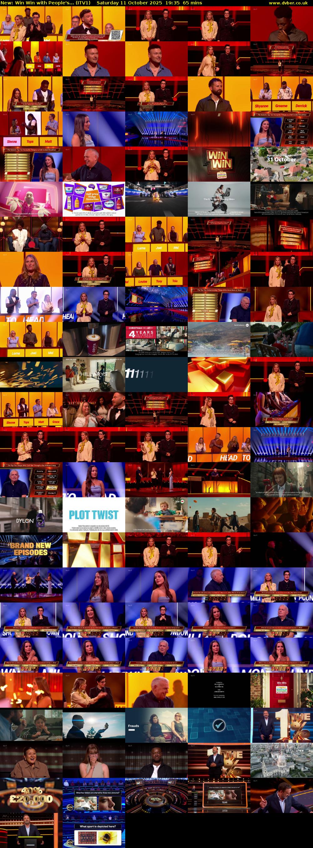 Win Win with People's... (ITV1) Saturday 11 October 2025 19:35 - 20:40