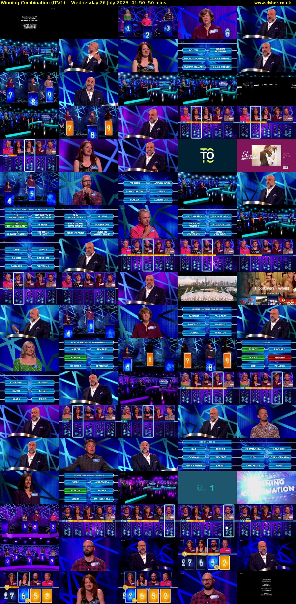 Winning Combination (ITV1) Wednesday 26 July 2023 01:50 - 02:40