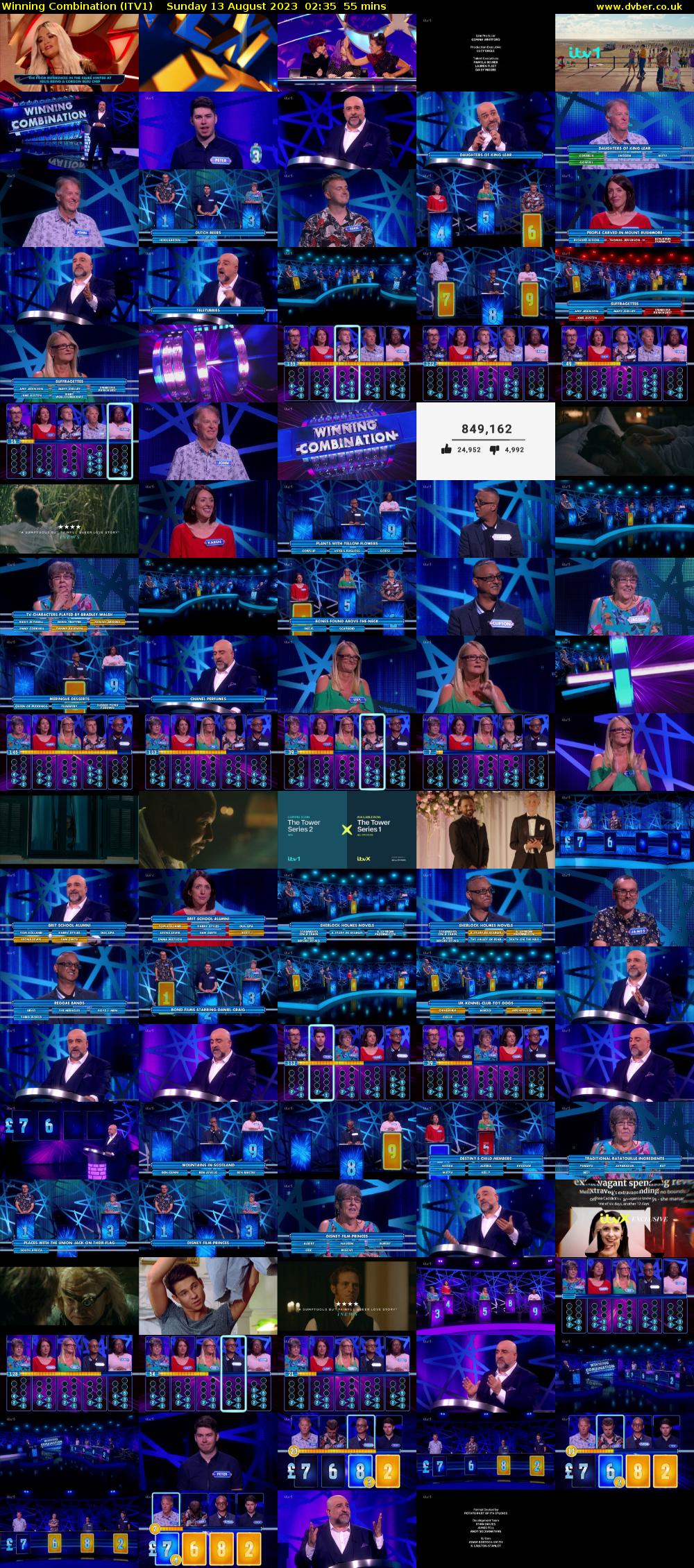 Winning Combination (ITV1) Sunday 13 August 2023 02:35 - 03:30