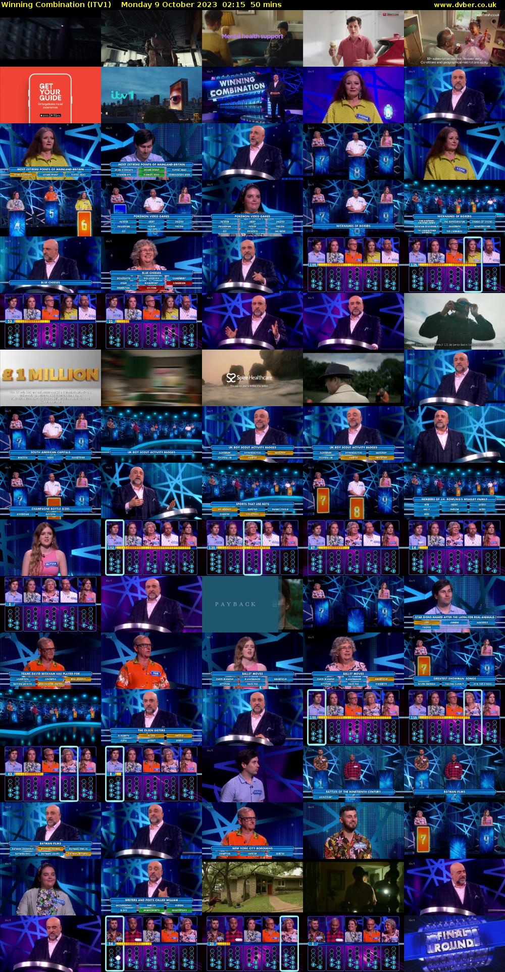 Winning Combination (ITV1) Monday 9 October 2023 02:15 - 03:05