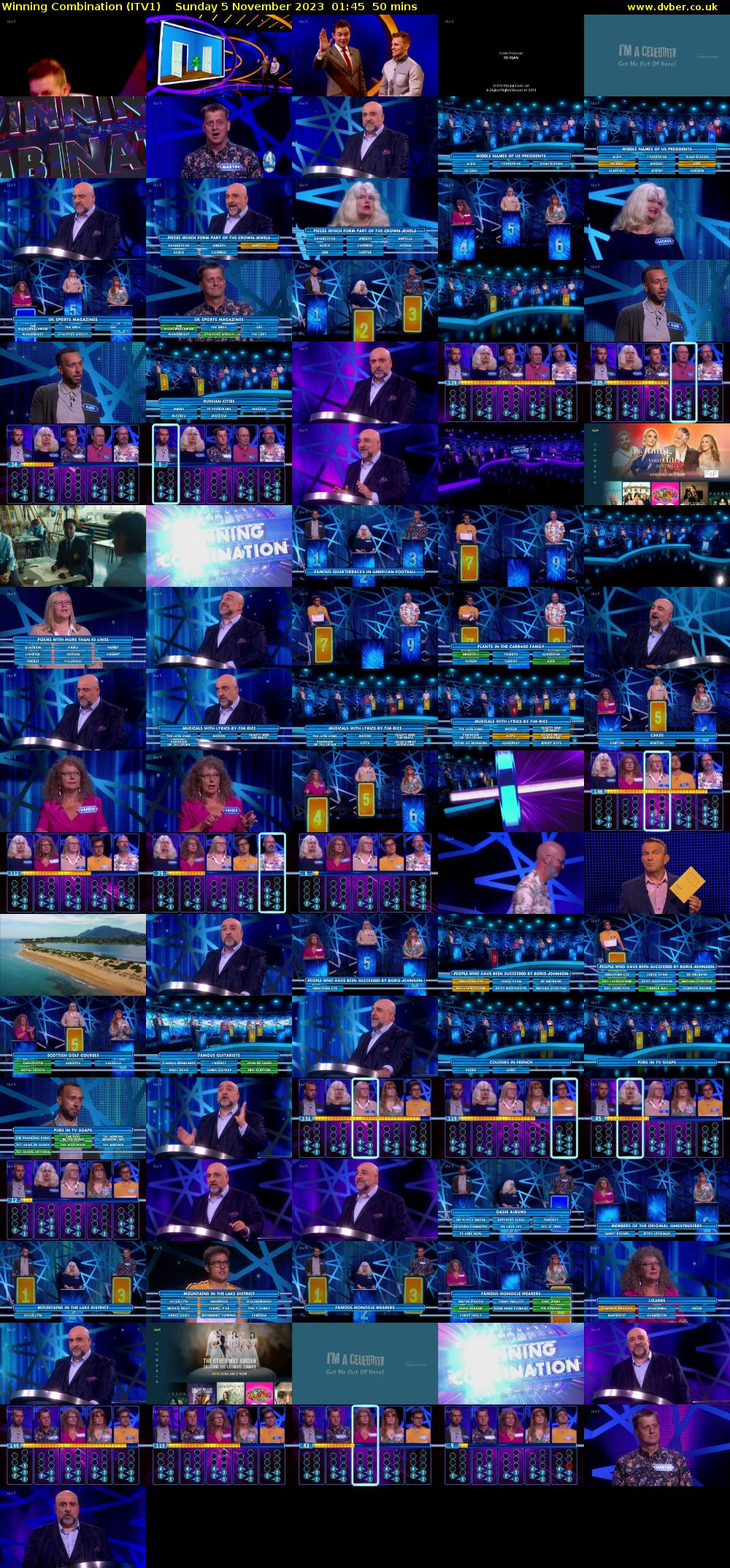 Winning Combination (ITV1) Sunday 5 November 2023 01:45 - 02:35