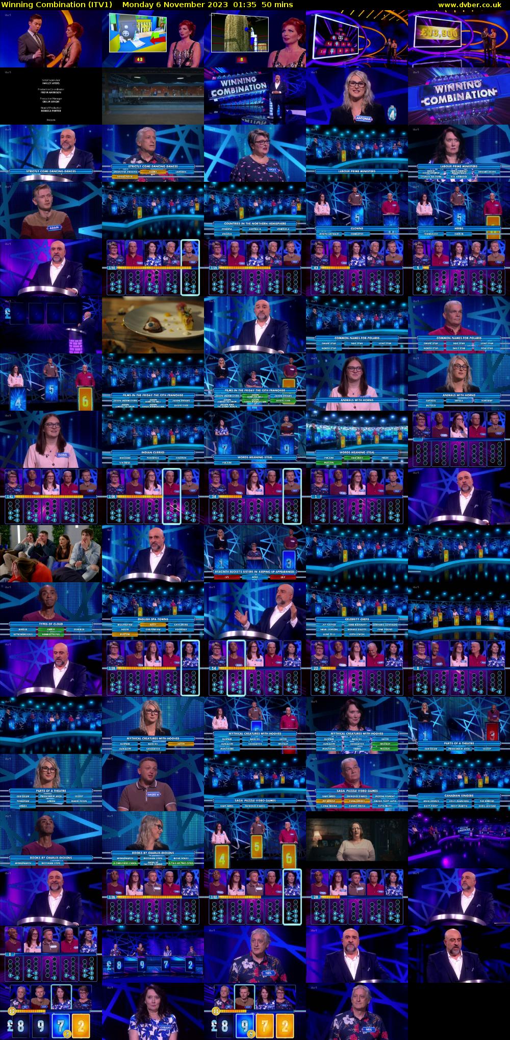 Winning Combination (ITV1) Monday 6 November 2023 01:35 - 02:25
