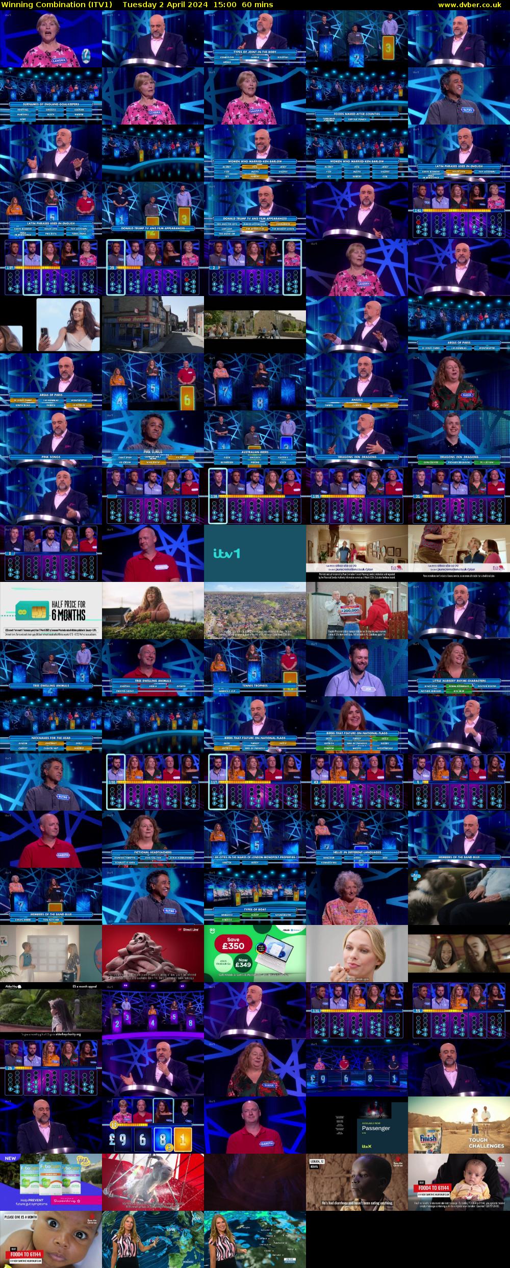 Winning Combination (ITV1) Tuesday 2 April 2024 15:00 - 16:00