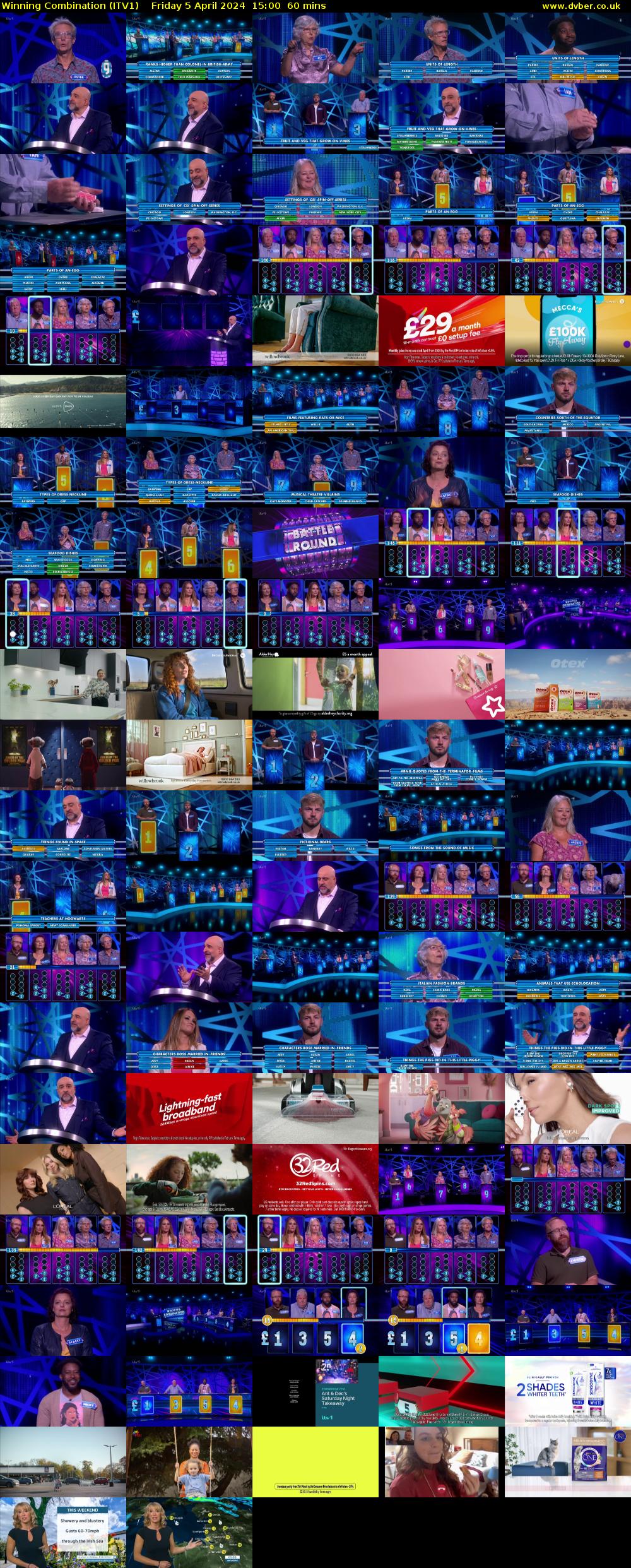 Winning Combination (ITV1) Friday 5 April 2024 15:00 - 16:00