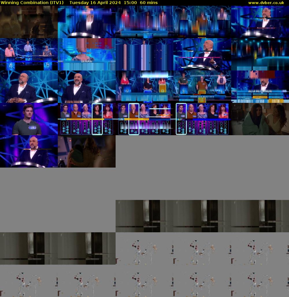 Winning Combination (ITV1) Tuesday 16 April 2024 15:00 - 16:00