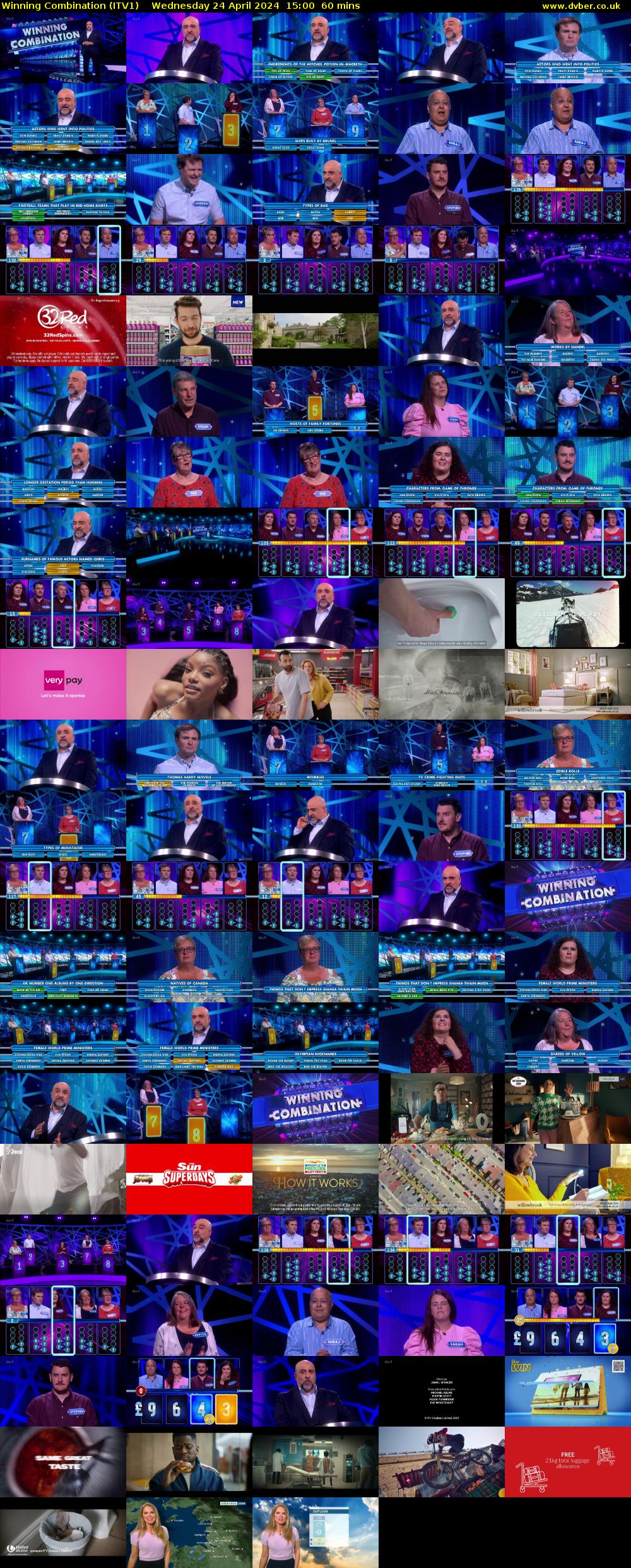 Winning Combination (ITV1) Wednesday 24 April 2024 15:00 - 16:00