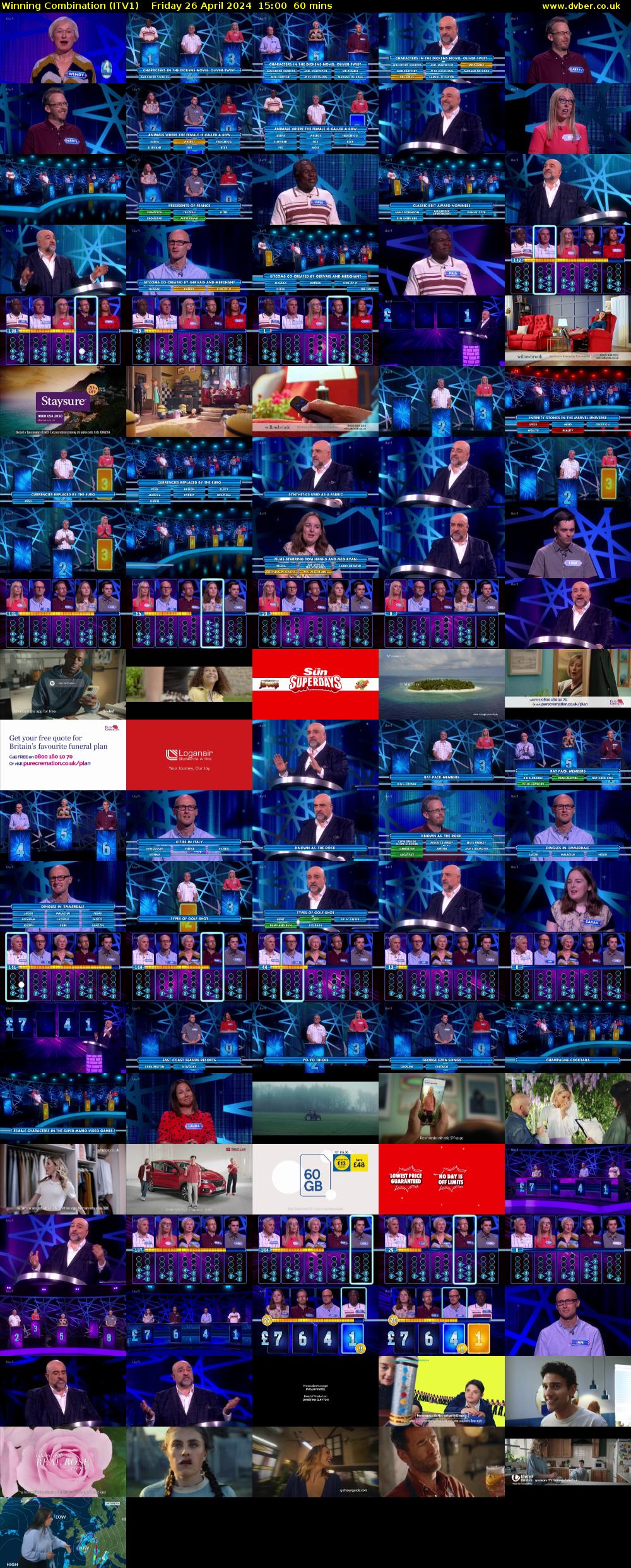 Winning Combination (ITV1) Friday 26 April 2024 15:00 - 16:00