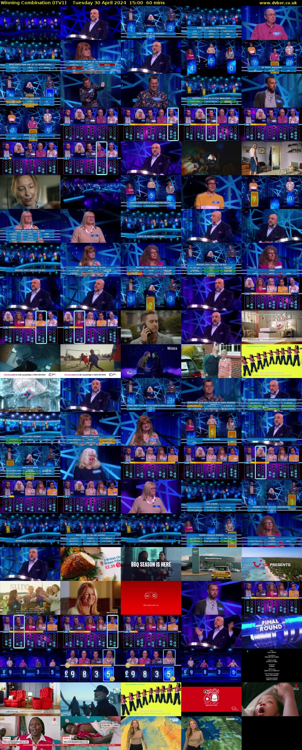 Winning Combination (ITV1) Tuesday 30 April 2024 15:00 - 16:00