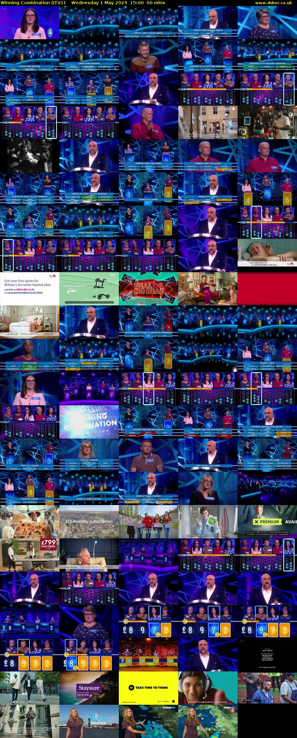 Winning Combination (ITV1) Wednesday 1 May 2024 15:00 - 16:00