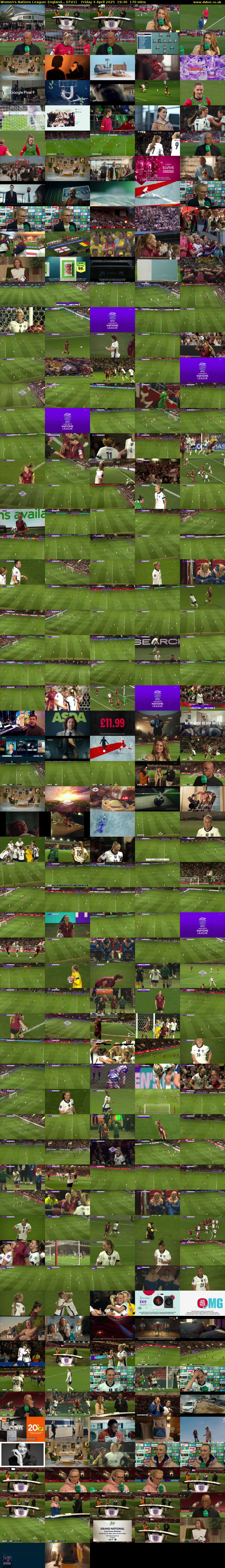 Women's Nations League: England... (ITV1) Friday 4 April 2025 19:30 - 22:20