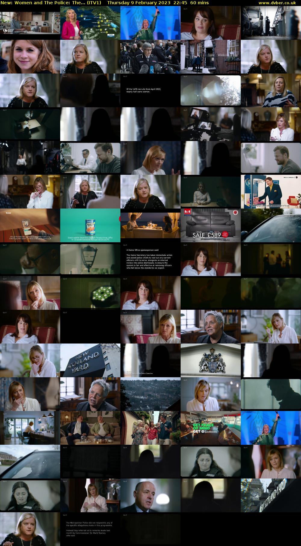Women and The Police: The... (ITV1) Thursday 9 February 2023 22:45 - 23:45