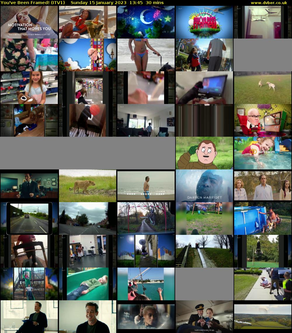 You've Been Framed! (ITV1) Sunday 15 January 2023 13:45 - 14:15