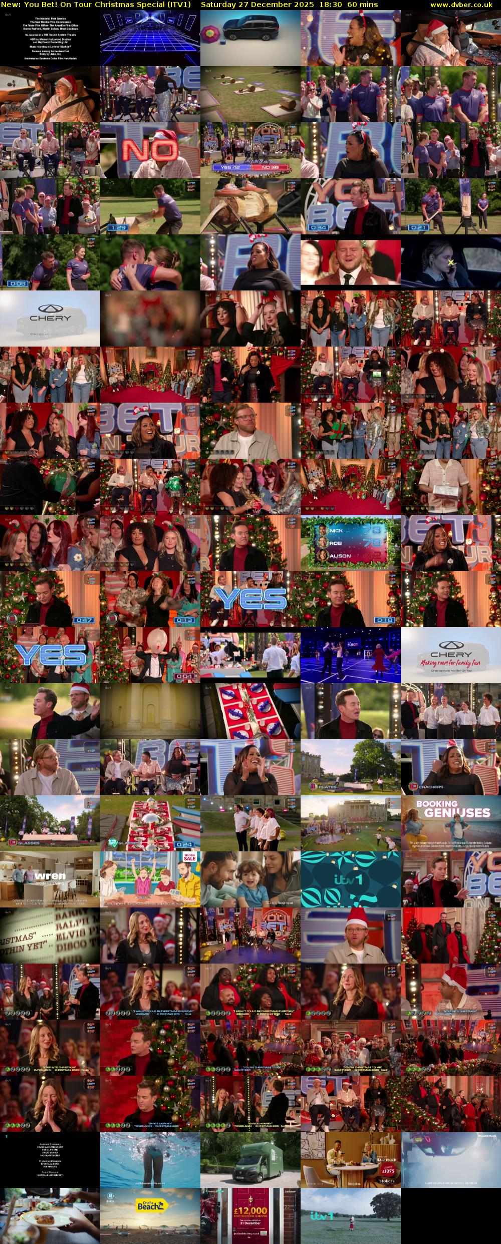 You Bet! On Tour Christmas Special (ITV1) Saturday 27 December 2025 18:30 - 19:30