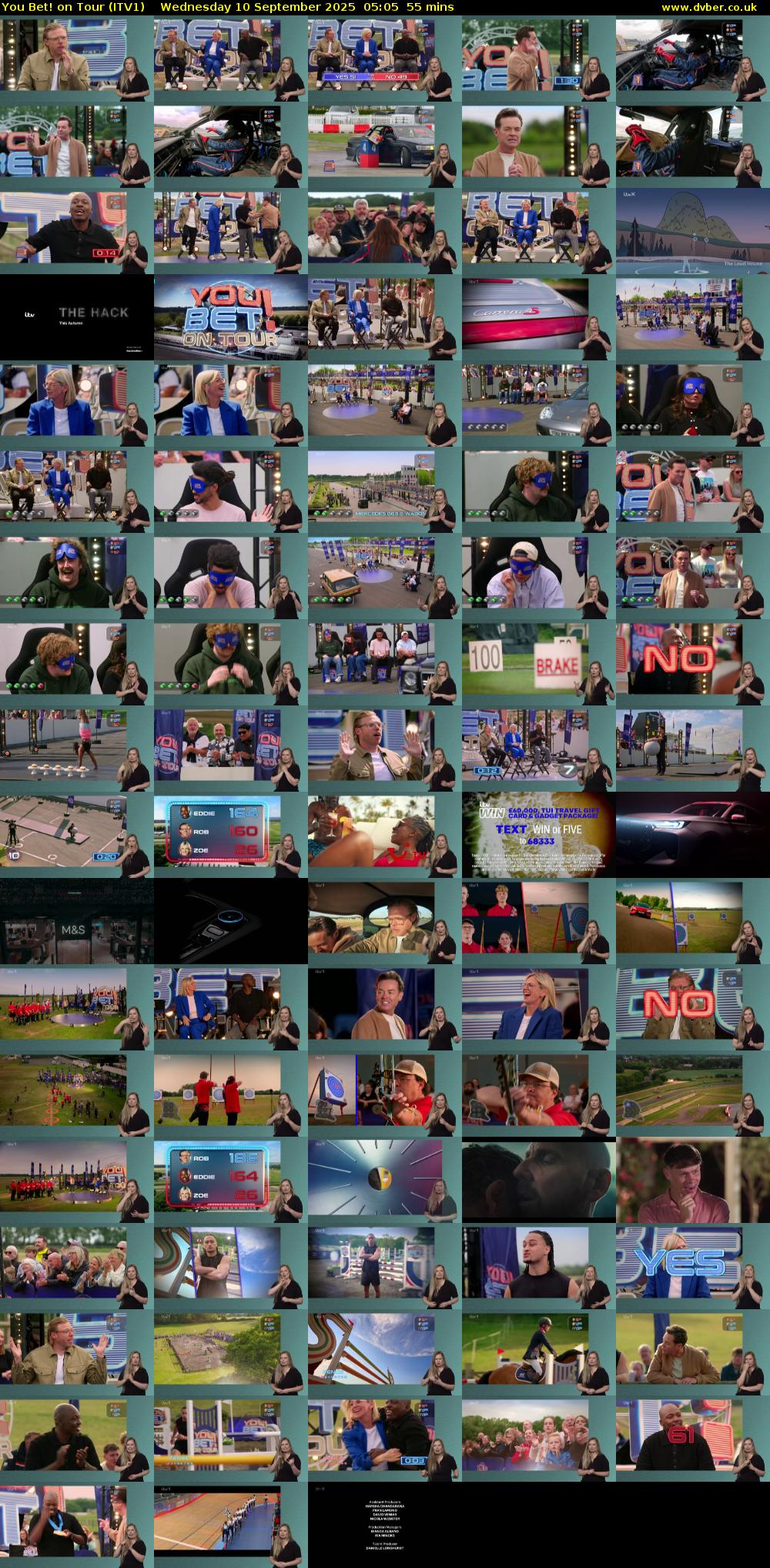 You Bet! on Tour (ITV1) Wednesday 10 September 2025 05:05 - 06:00