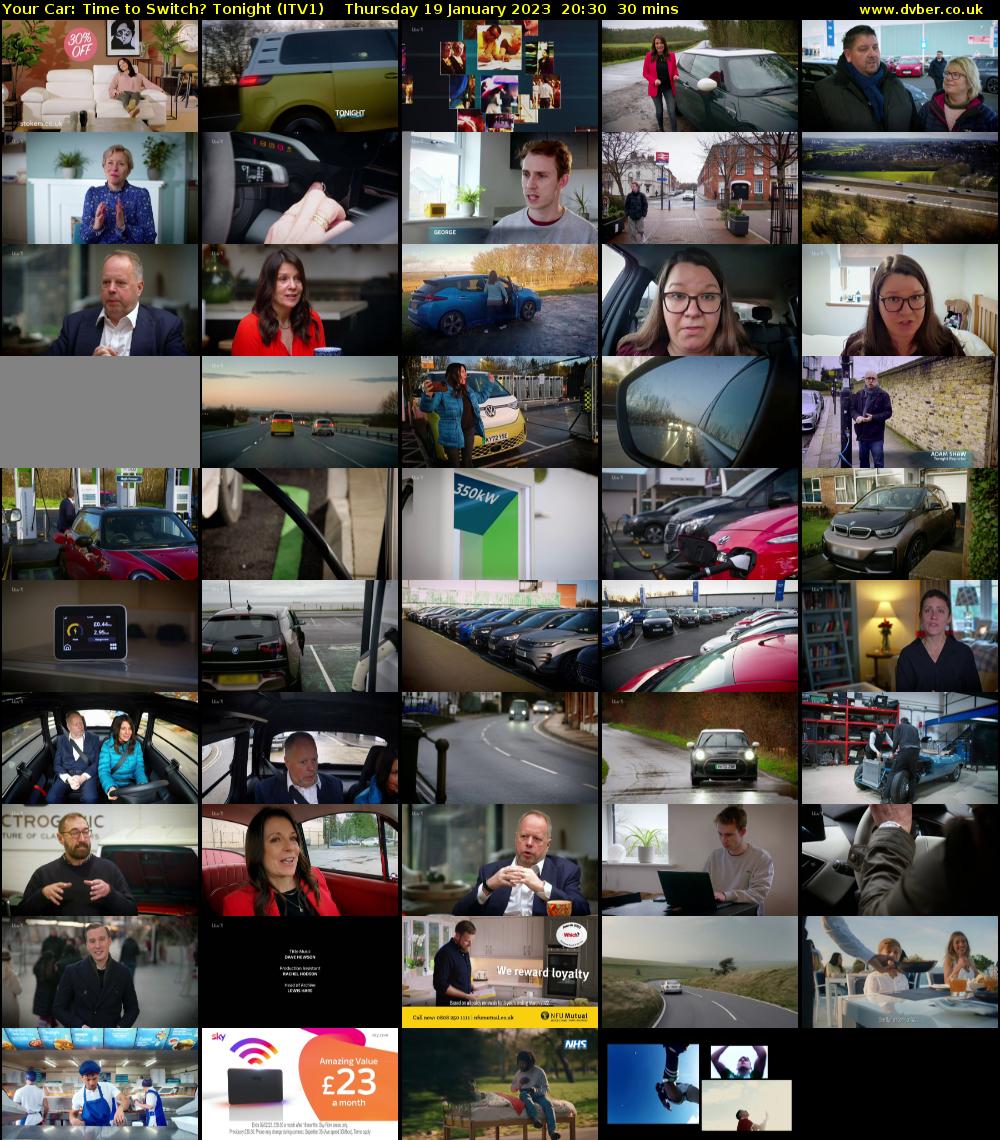 Your Car: Time to Switch? Tonight (ITV1) Thursday 19 January 2023 20:30 - 21:00