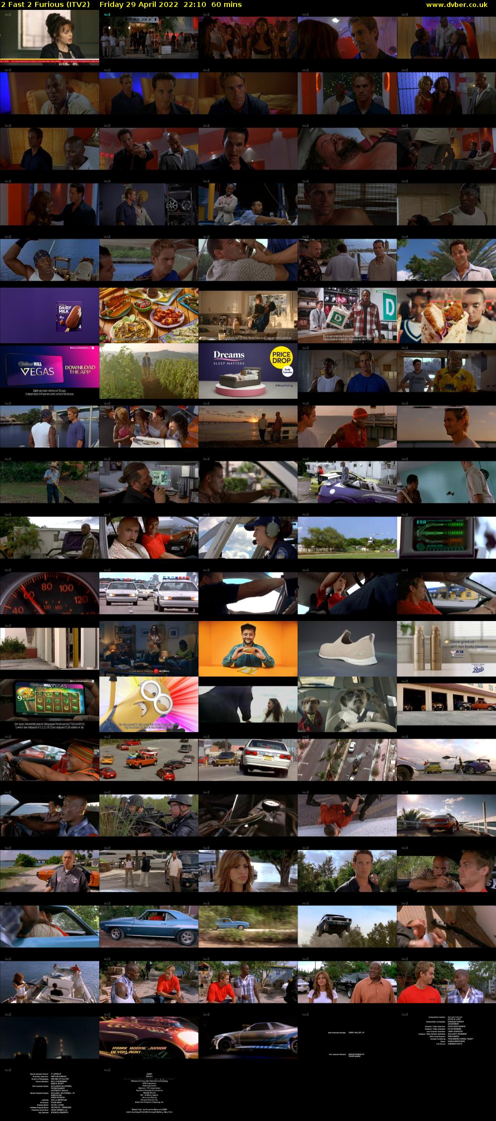 2 Fast 2 Furious (ITV2) Friday 29 April 2022 22:10 - 23:10