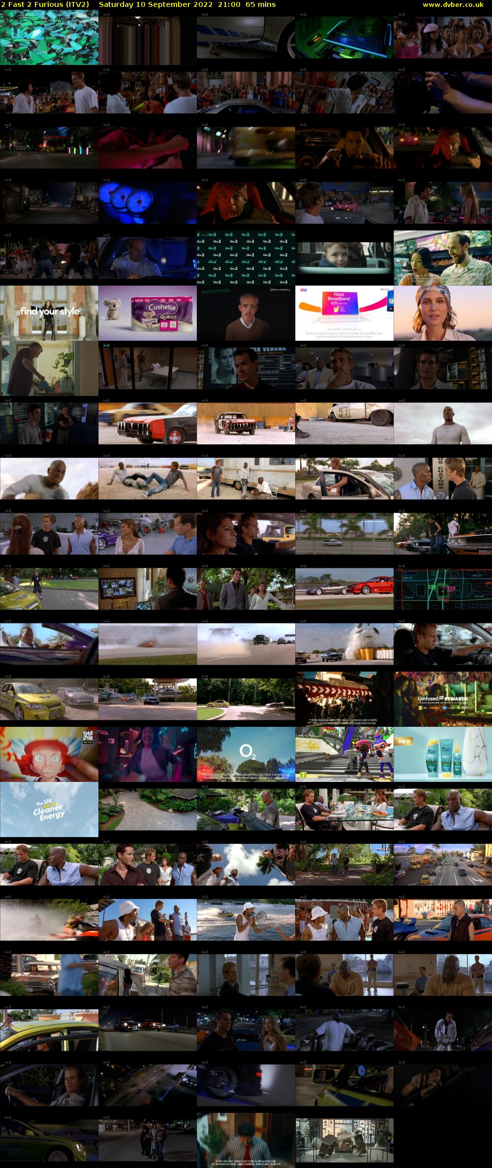 2 Fast 2 Furious (ITV2) Saturday 10 September 2022 21:00 - 22:05