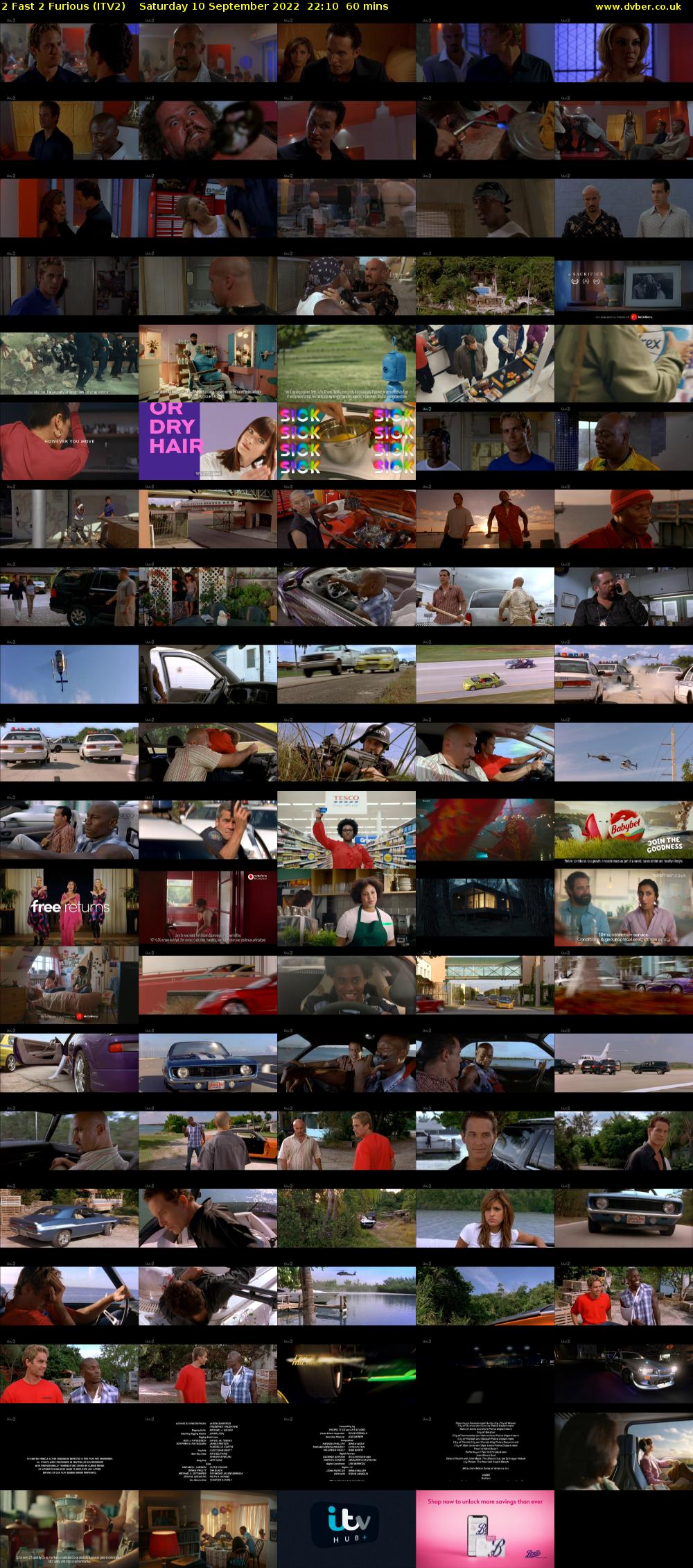 2 Fast 2 Furious (ITV2) Saturday 10 September 2022 22:10 - 23:10
