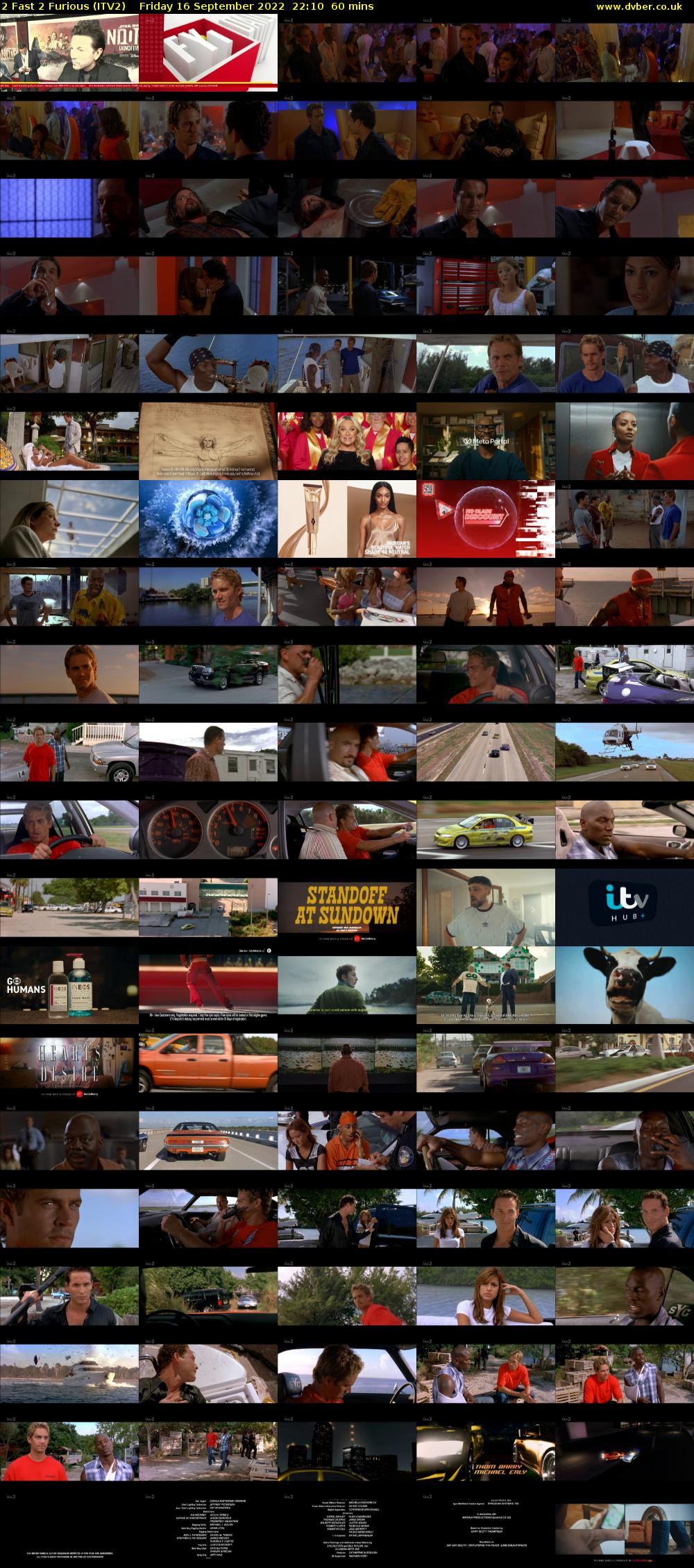 2 Fast 2 Furious (ITV2) Friday 16 September 2022 22:10 - 23:10