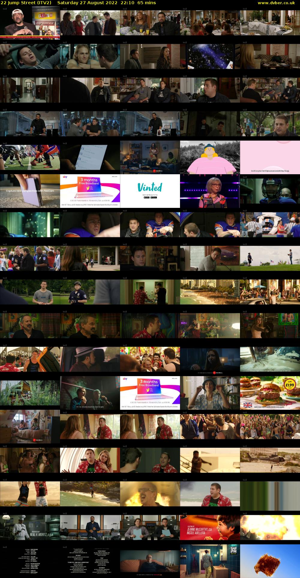 22 Jump Street (ITV2) Saturday 27 August 2022 22:10 - 23:15