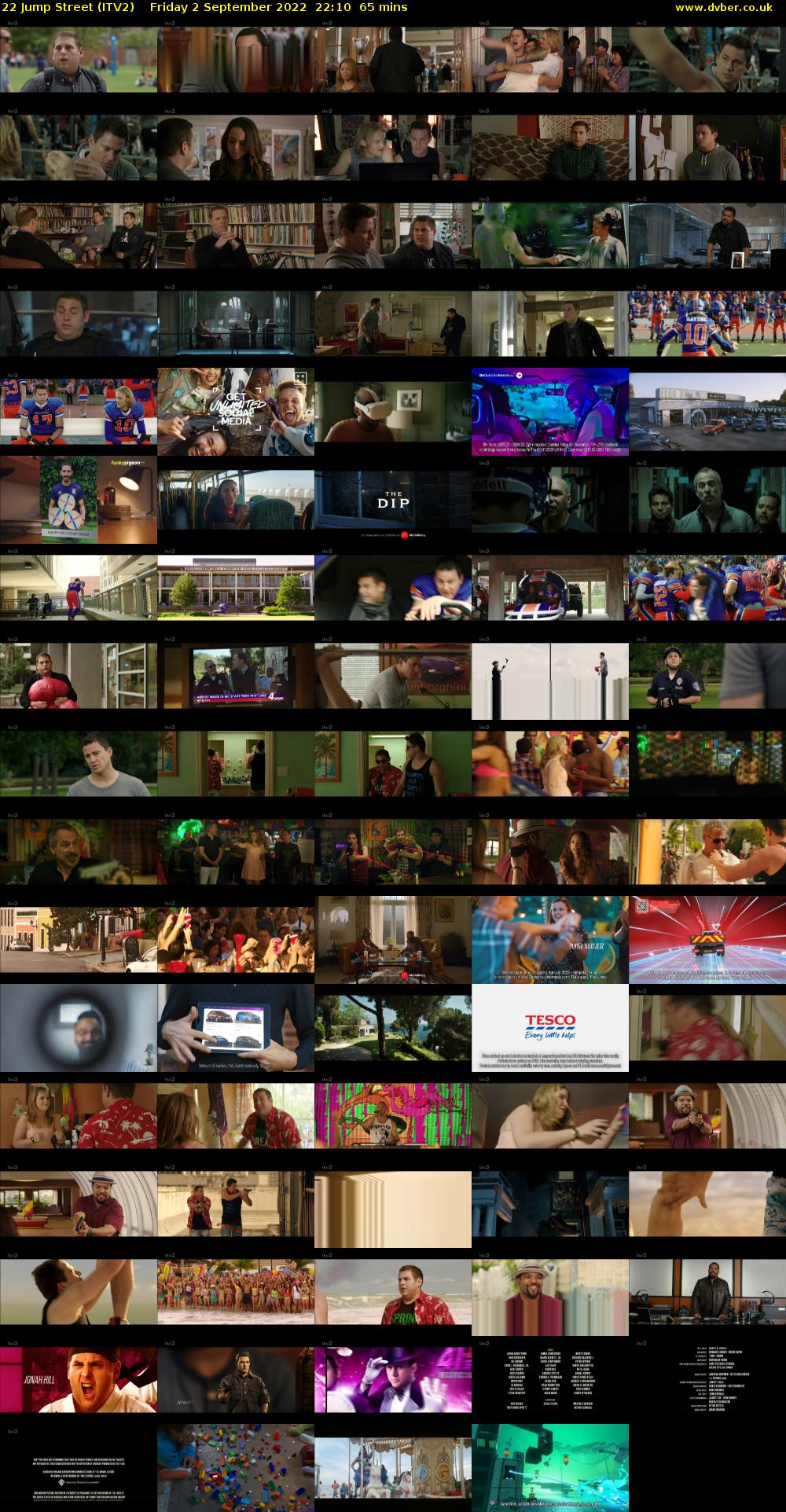 22 Jump Street (ITV2) Friday 2 September 2022 22:10 - 23:15