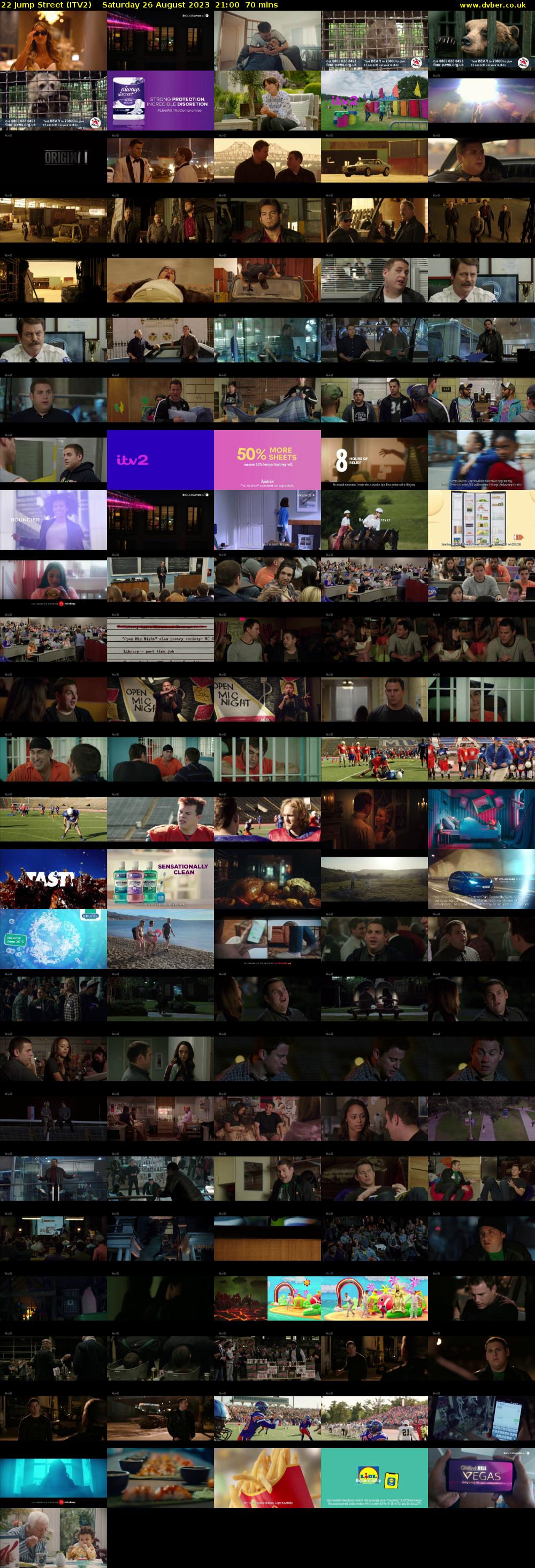 22 Jump Street (ITV2) Saturday 26 August 2023 21:00 - 22:10