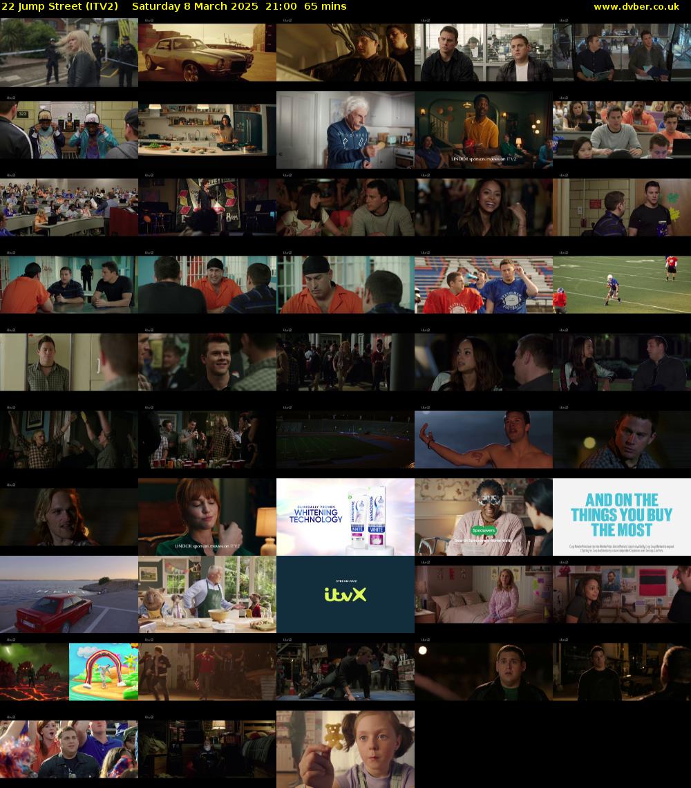 22 Jump Street (ITV2) Saturday 8 March 2025 21:00 - 22:05