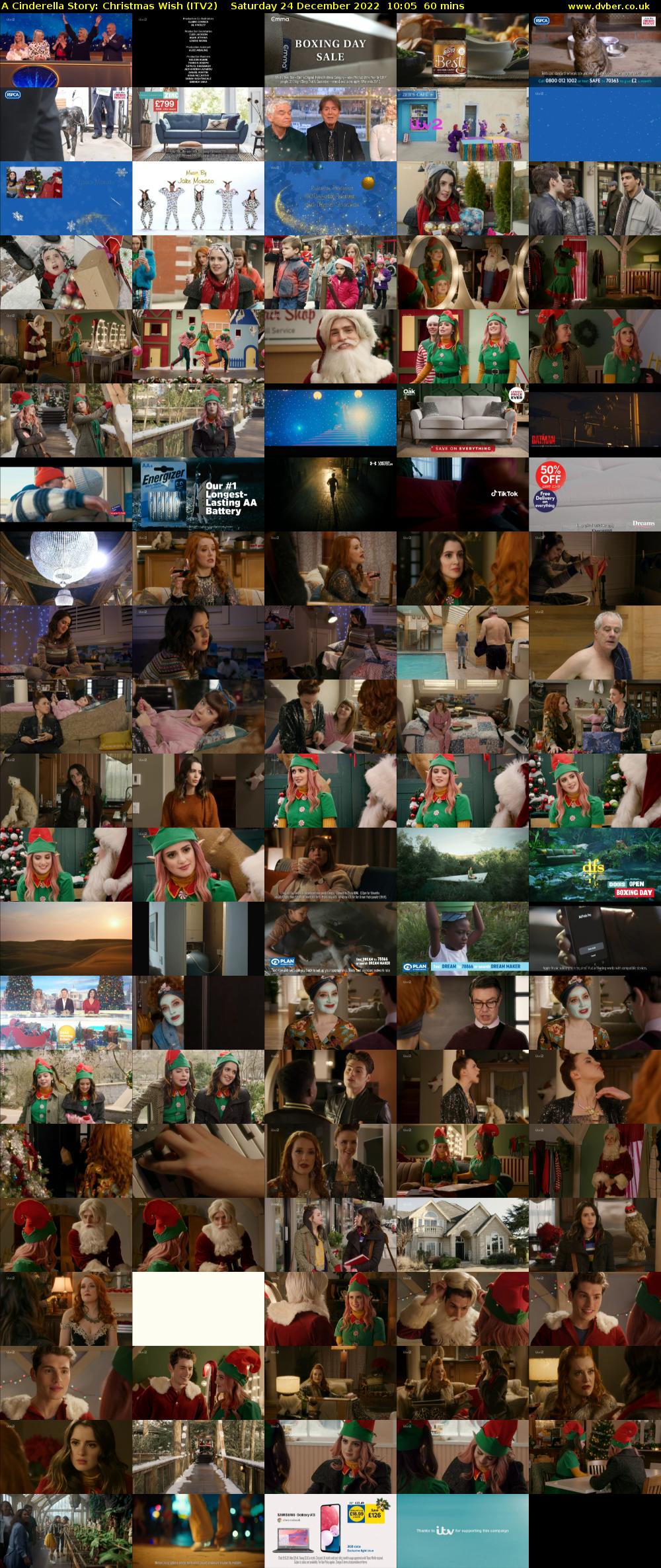 A Cinderella Story: Christmas Wish (ITV2) Saturday 24 December 2022 10:05 - 11:05