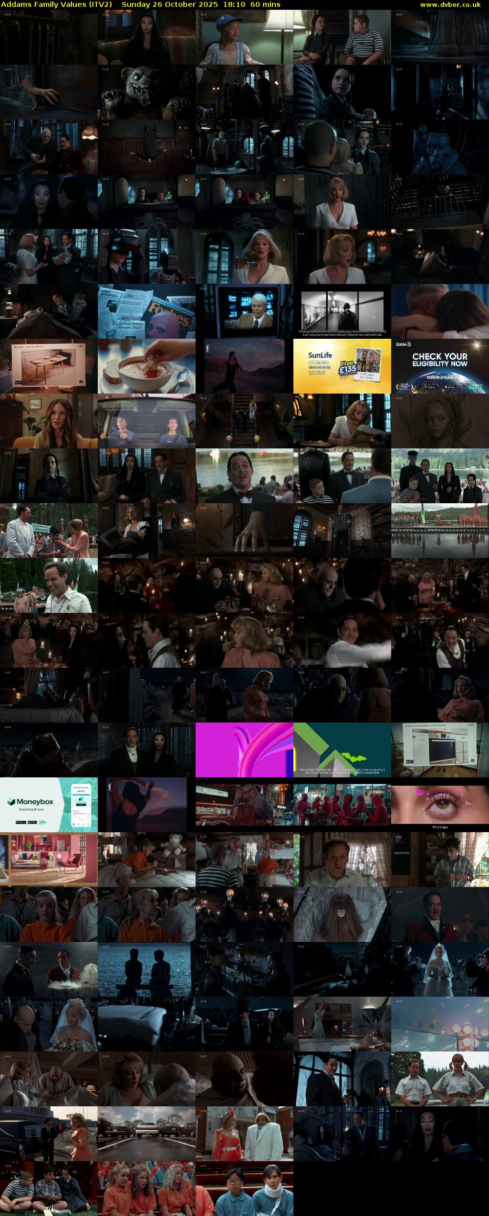 Addams Family Values (ITV2) Sunday 26 October 2025 18:10 - 19:10